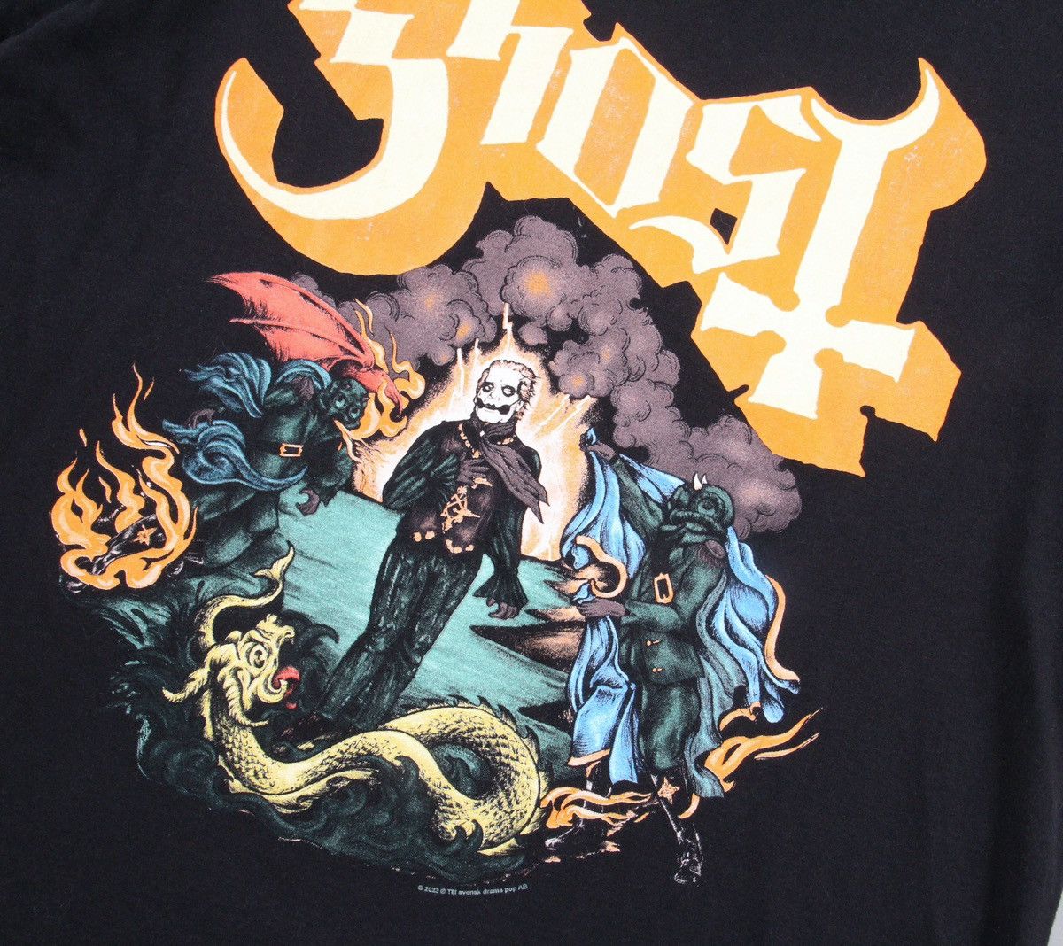 Band Tees Ghost Metal Rock Black Tee T Shirt Vintage Tour Horror L Size US L / EU 52-54 / 3 - 4 Thumbnail