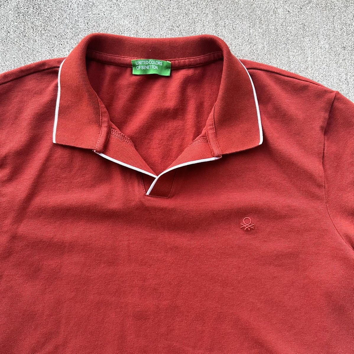 United Colors Of Benetton United Colors Of Benetton Polo Shirt Men Size Large Cognac Size US L / EU 52-54 / 3 - 2 Thumbnail