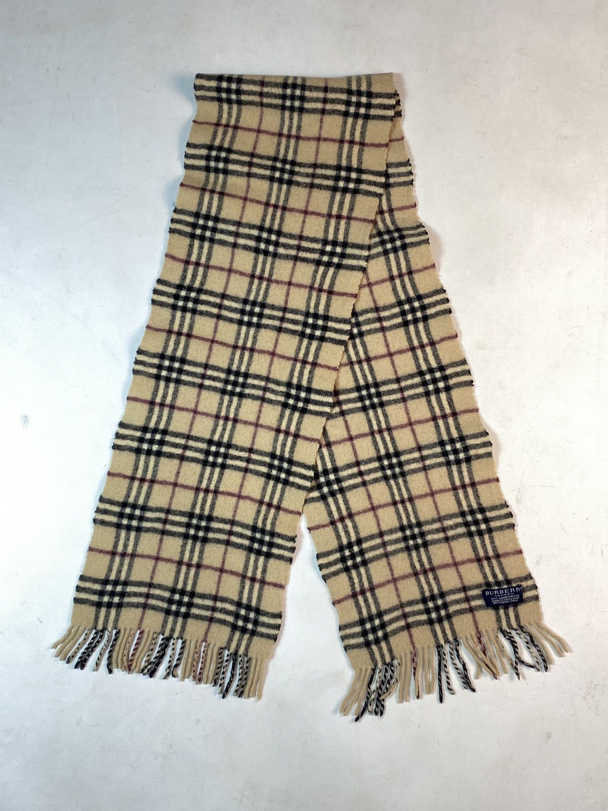Burberry Vintage Burberry Lambswool Scarf Size ONE SIZE - 1 Thumbnail