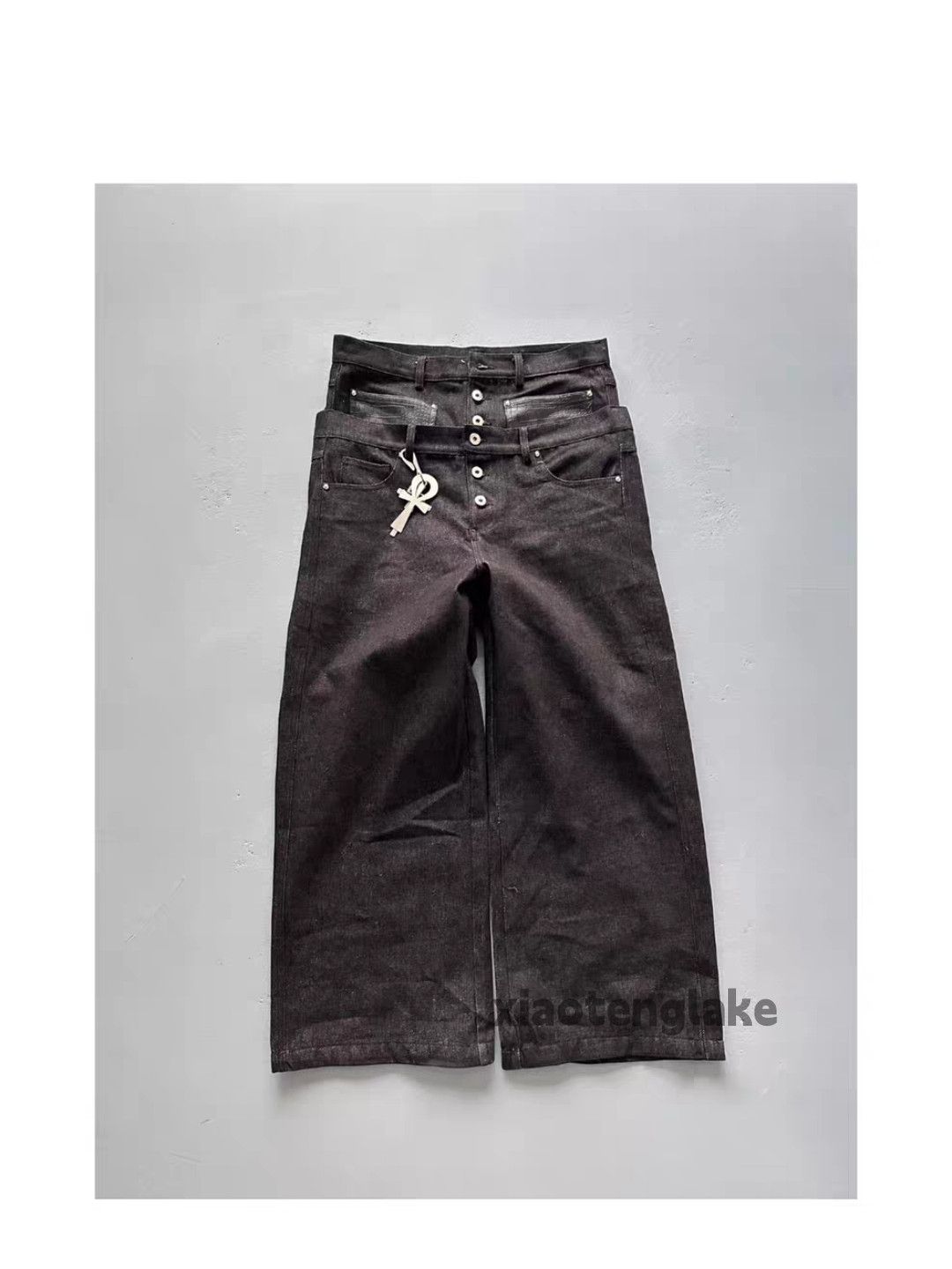 Jean otl playboicarti asaprocky style double waist flared jeans Size US 30 / EU 46 - 3 Thumbnail