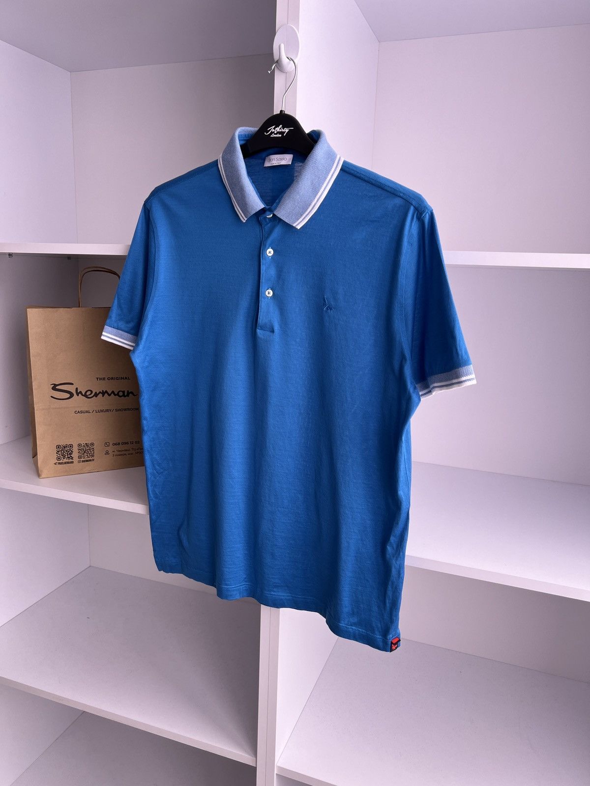 Gran Sasso × Vintage Vintage Gran Sasso Luxury old money style polo Size US L / EU 52-54 / 3 - 5 Thumbnail