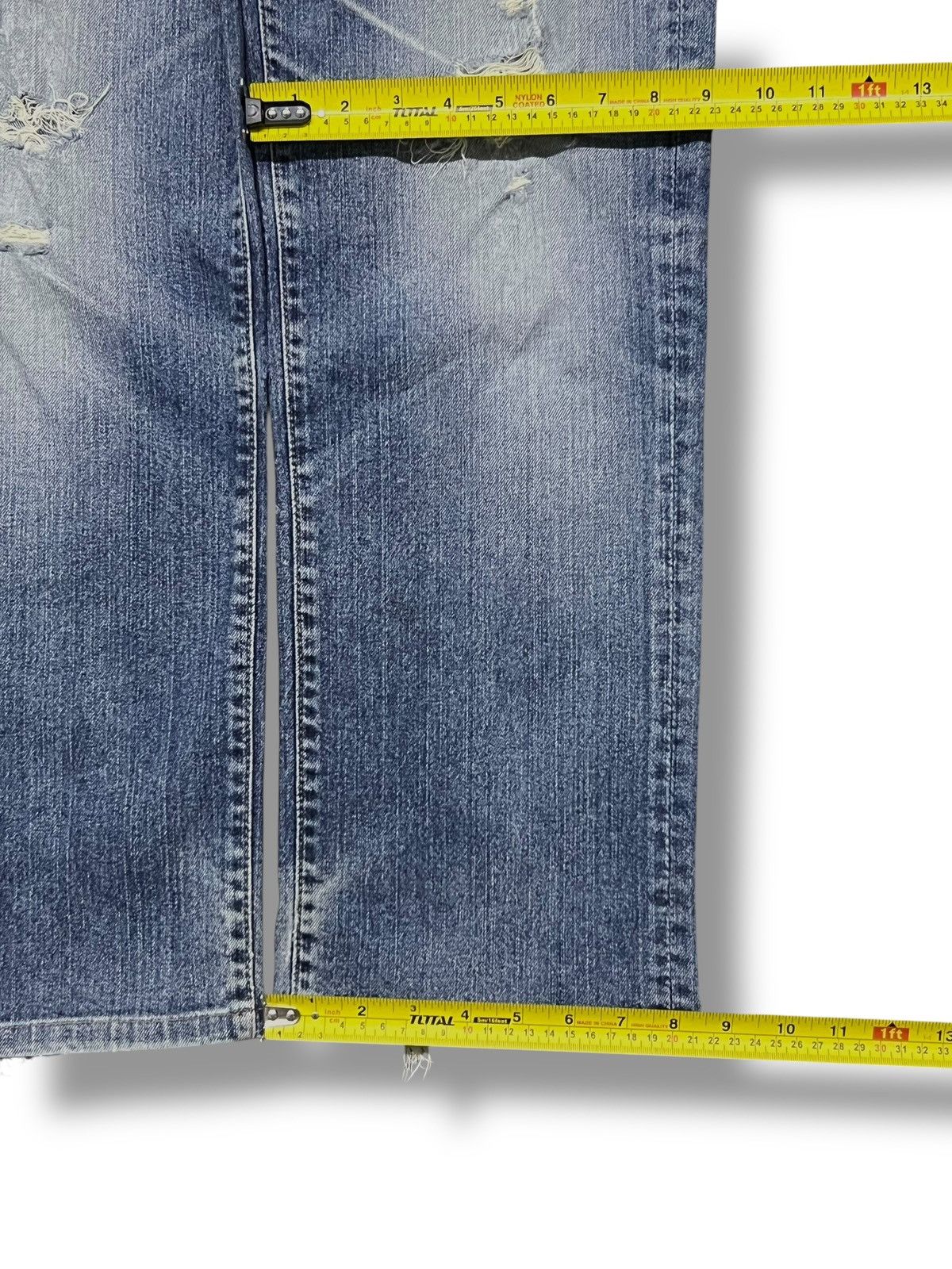 Big John Loose Vintage Big John - Faded Wash, Distressed Denim Size US 32 / EU 48 - 17 Thumbnail