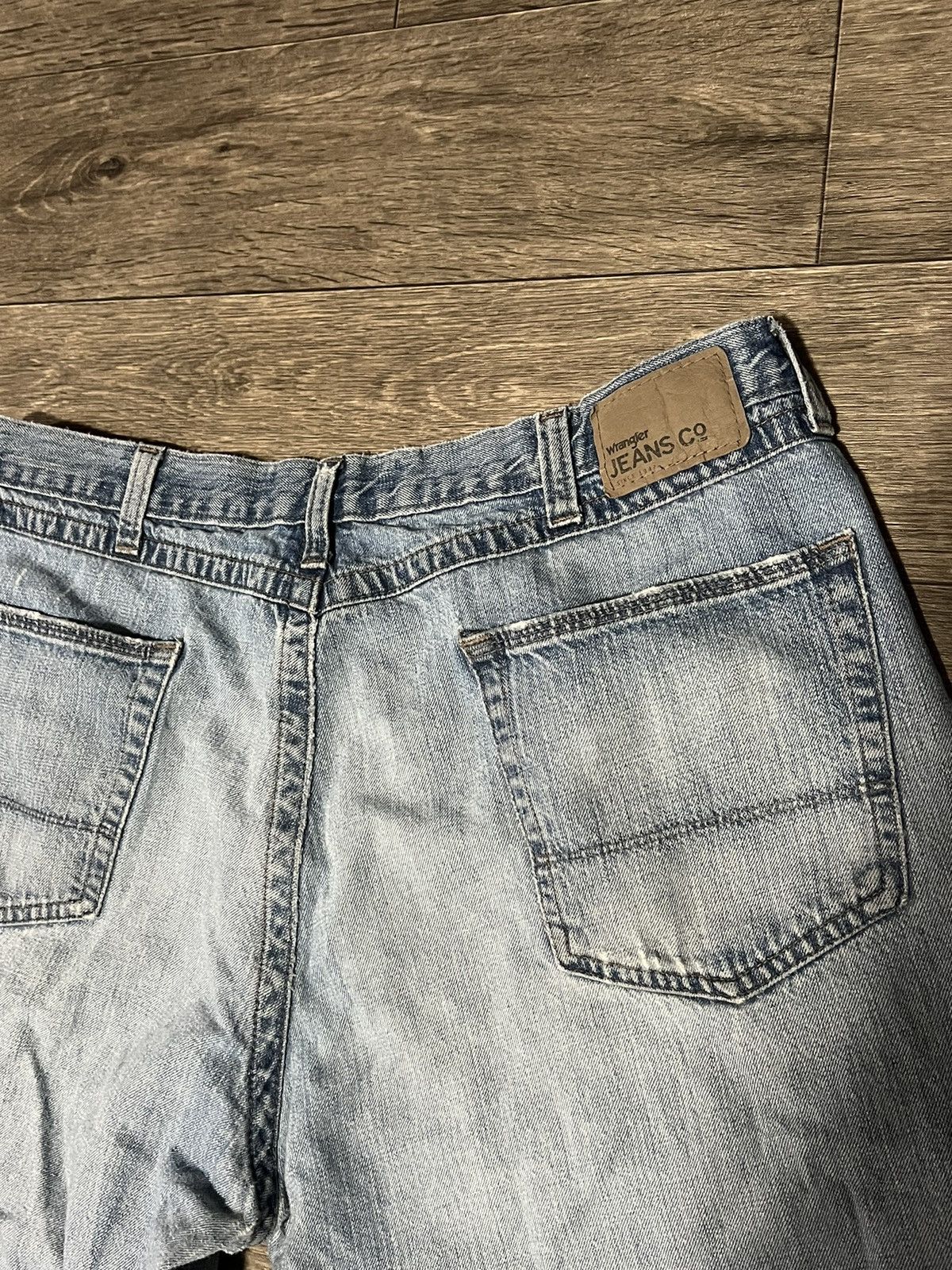 Vintage Wrangler Distressed Loose Fit Denim 38x32 Size US 38 / EU 54 - 11 Thumbnail