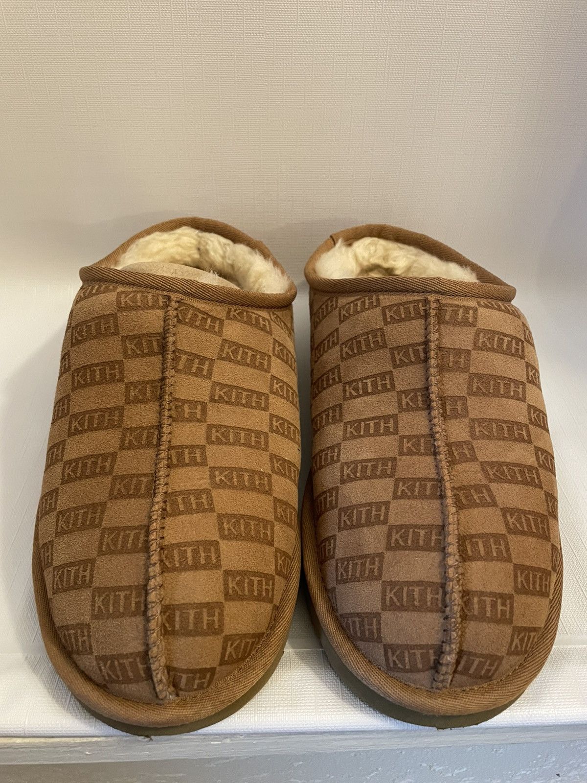 Kith Monogram Shearling Slippers WTS] - Brand New - Kith Monogram Shearling Slippers - Under  main image 2