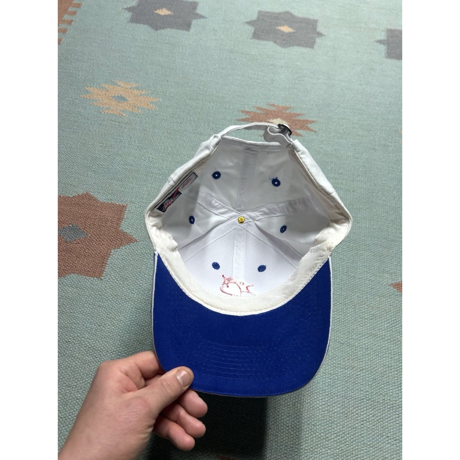 Vintage VINTAGE White Blue Adjustable Big Brothers Big Sisters Program Baseball Cap Hat Men Size ONE SIZE - 5 Thumbnail