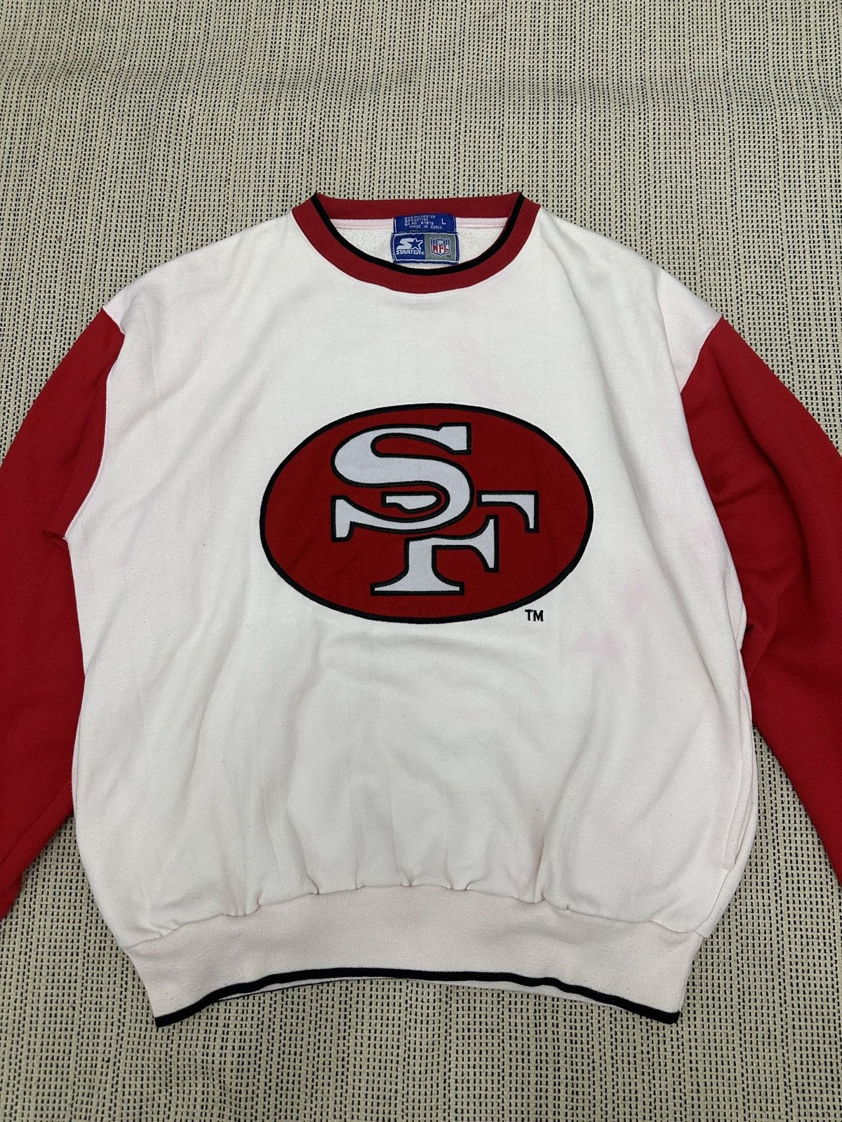 NFL × Starter 🔥🔥🔥Vintage San Francisco SF NFL Crazy Sweatshirt Size US L / EU 52-54 / 3 - 3 Thumbnail