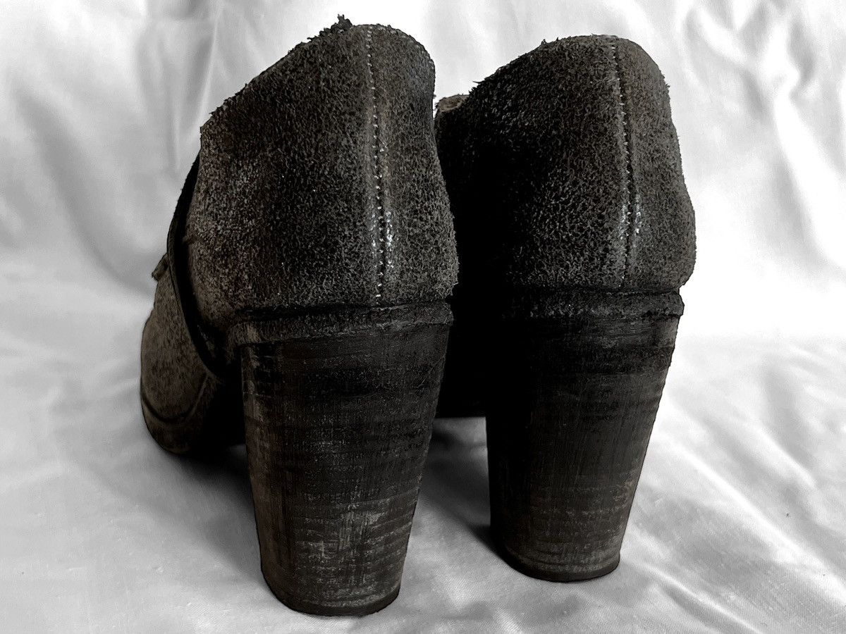 10sei0otto Stunning Artisanal 10sei0otto Anthracite Horse Leather Boots Size US 8 / IT 38 - 5 Thumbnail