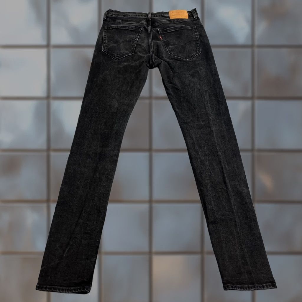 Levi's Levi's Jeans Slim Skinny 34 Dark Wash Black Faded Stretch Premium Big E Mens Regular 34in 5-Pocket Denim Cotton Lyocell Elastan Size US 34 / EU 50 - 1 Thumbnail