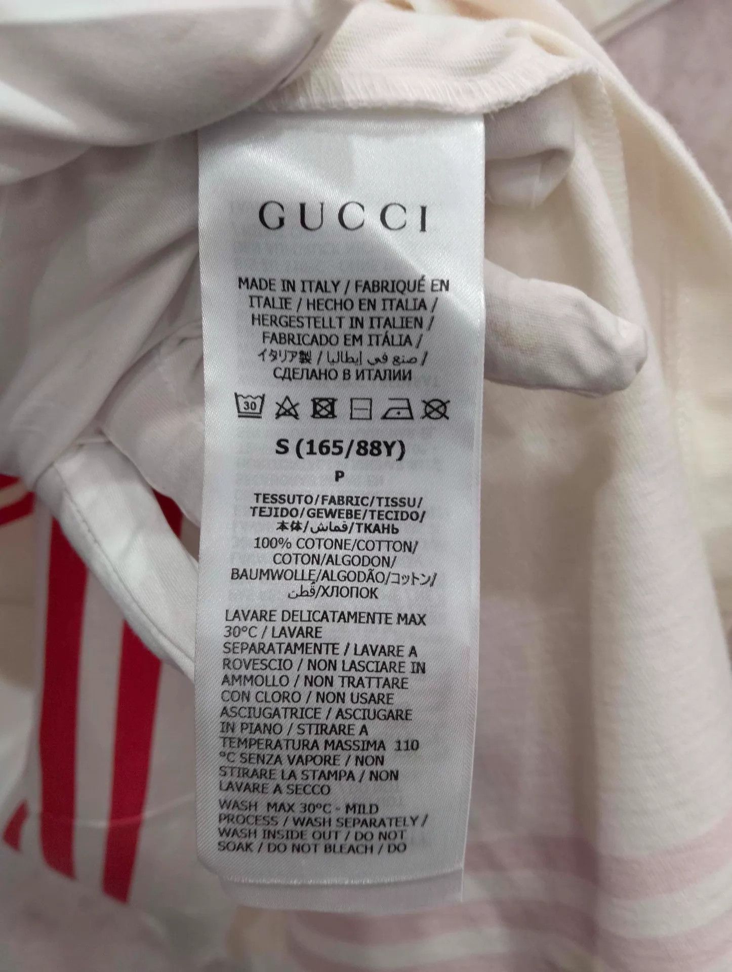 Gucci Gucci x Adidas short-sleeve T-shirt S size Size US S / EU 44-46 / 1 - 5 Thumbnail