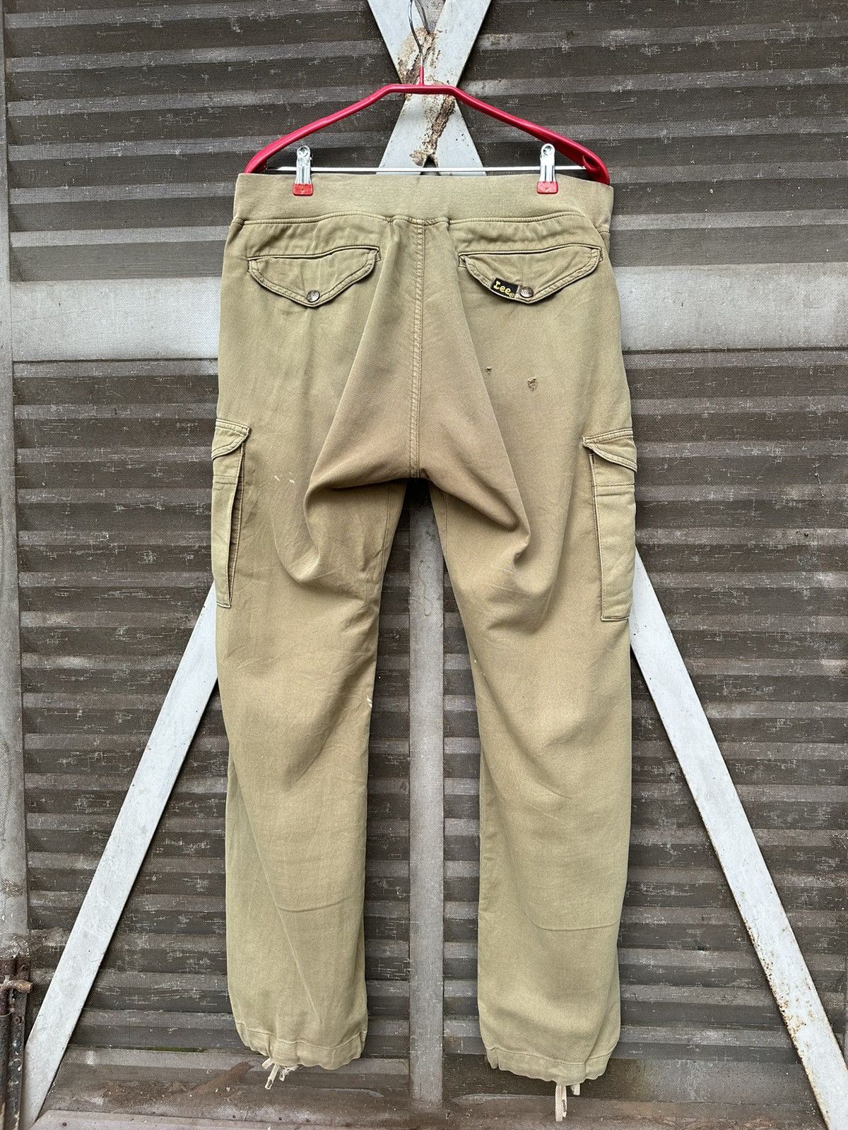 Vintage 👹Vintage THRASHED LEE Baggy Jogger Pants Size US 31 - 14 Thumbnail