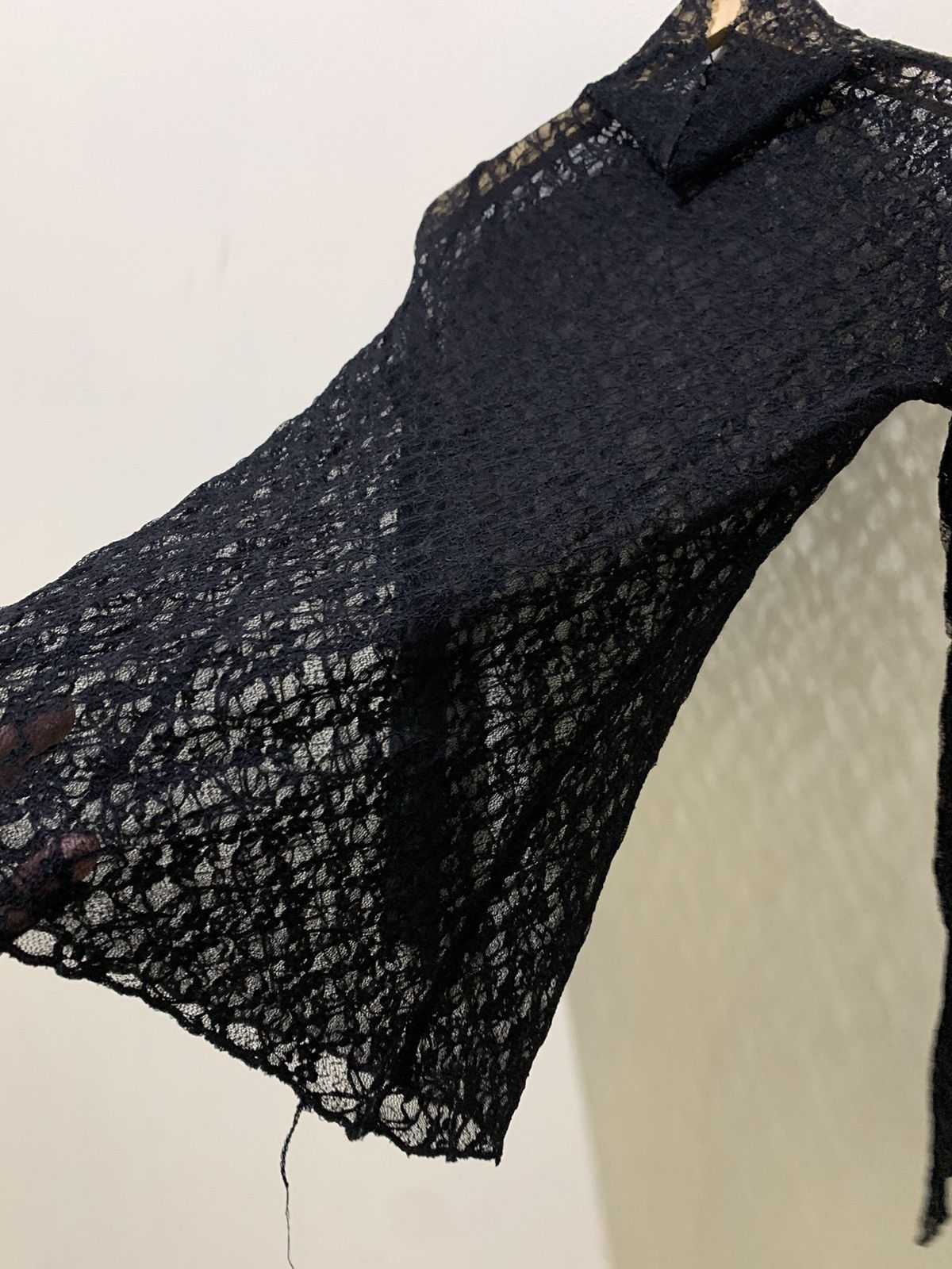 Beauty Beast 🌪️NEED GONE🌪️1990s Uknown Open Knited Mesh Black Punk Size US M / EU 48-50 / 2 - 2 Thumbnail