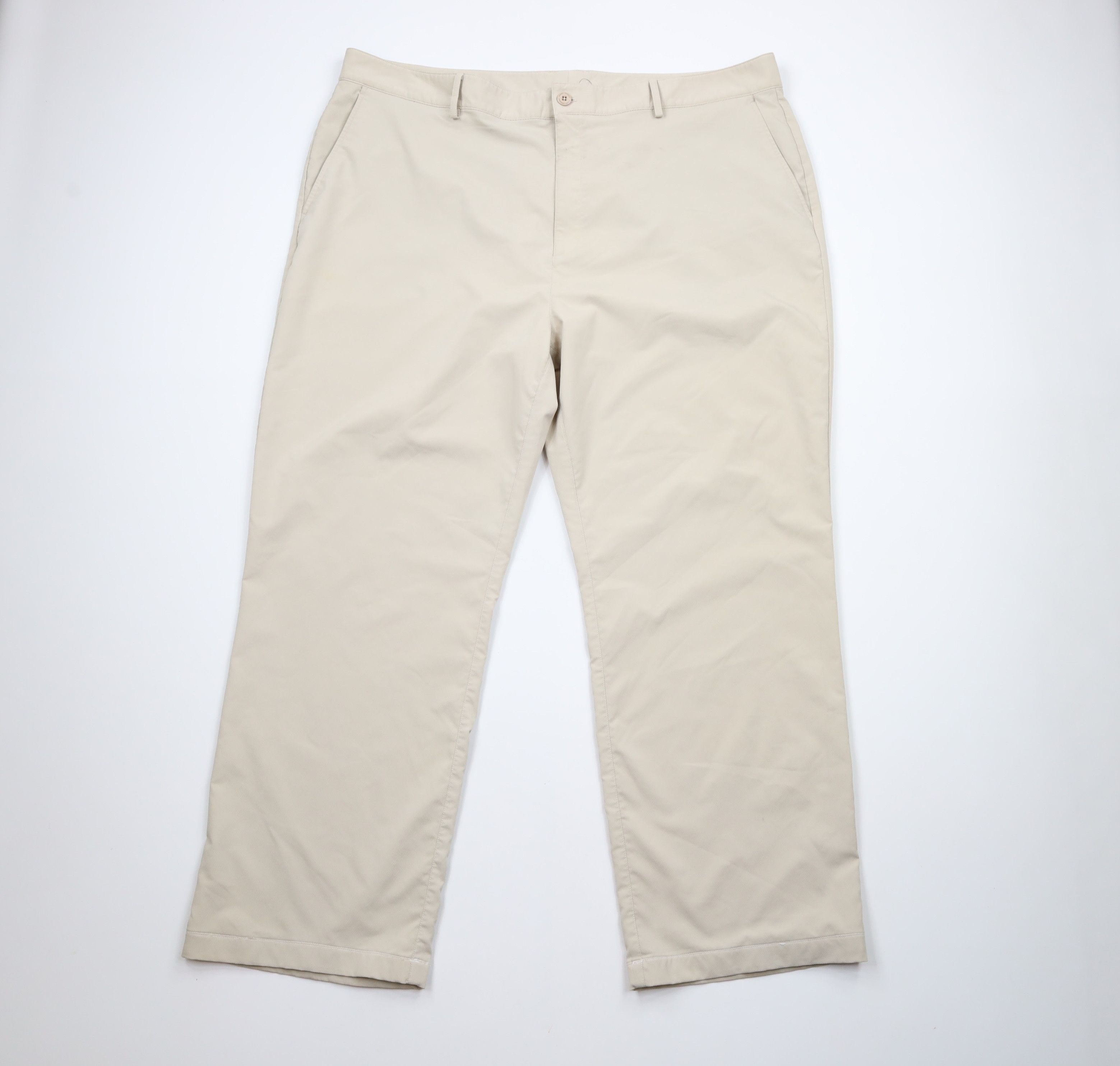 Under Armour × Vintage Under Armour Flat Front Knit Wide Leg Golf Pants Beige Size US 44 / EU 60 - 1 Thumbnail