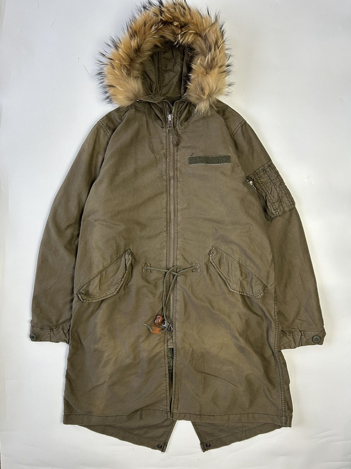 Japanese Brand BACK NUMBER FAUX FUR HOODIE LONG PARKA Size US M / EU 48-50 / 2 - 1 Thumbnail