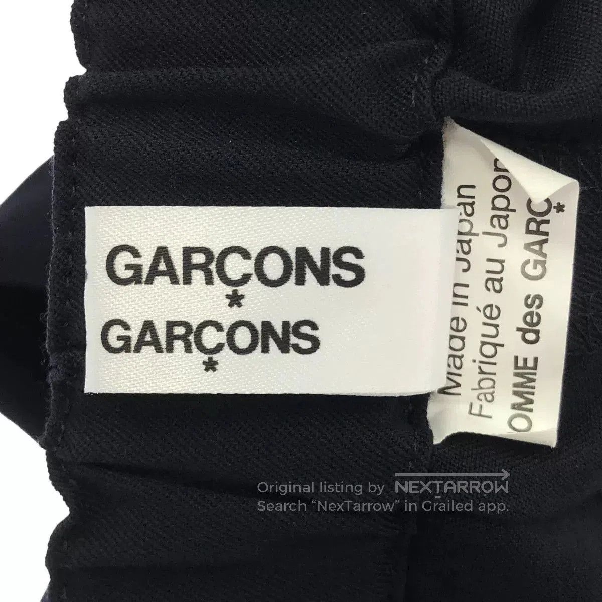 Comme des Garcons Comme des Garcons Navy Wool Trousers. Size US 28 / EU 44 - 6 Thumbnail
