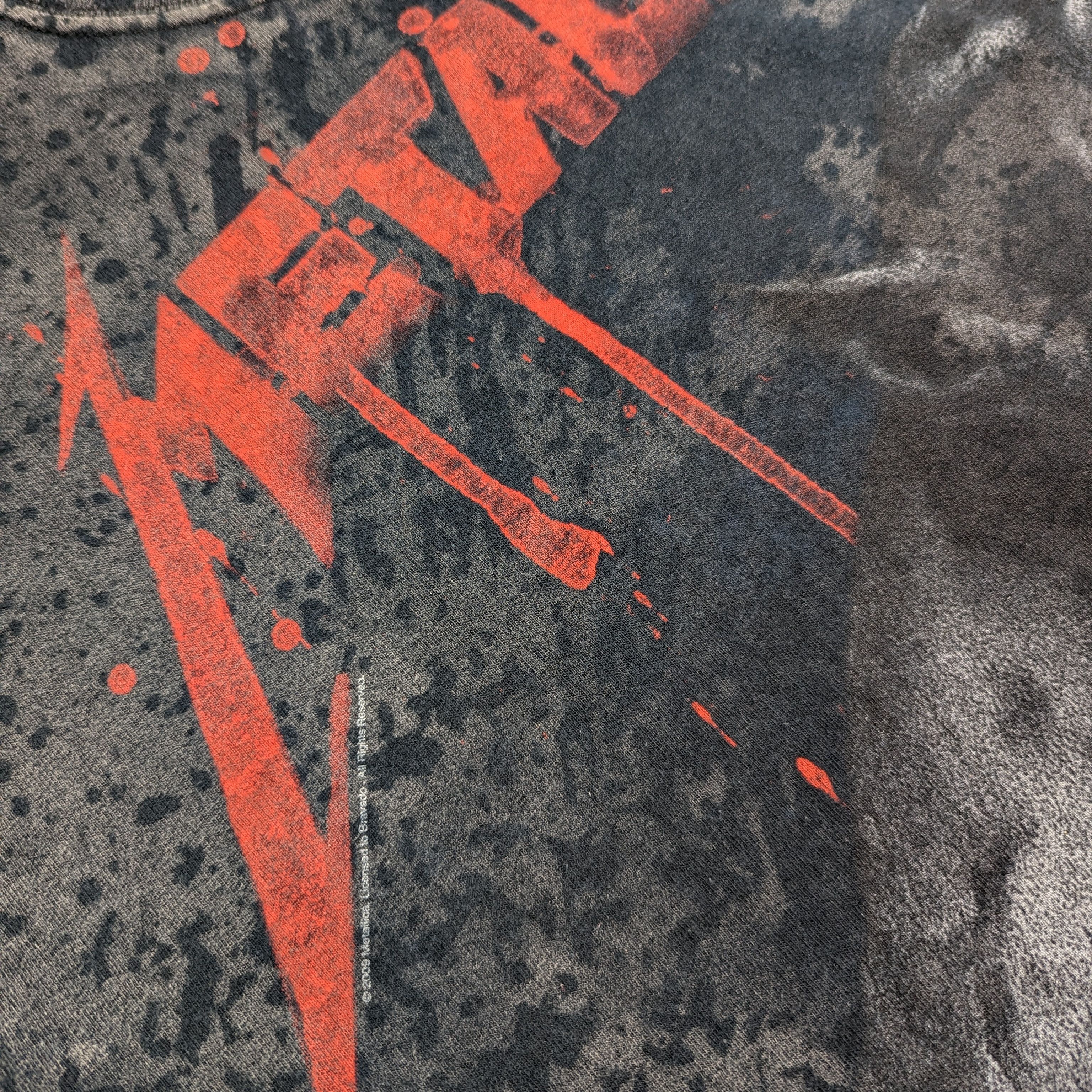 Band Tees × Metallica × Vintage Vintage Metallica Jump In The Fire All Over Print Tee Size US XL / EU 56 / 4 - 4 Thumbnail