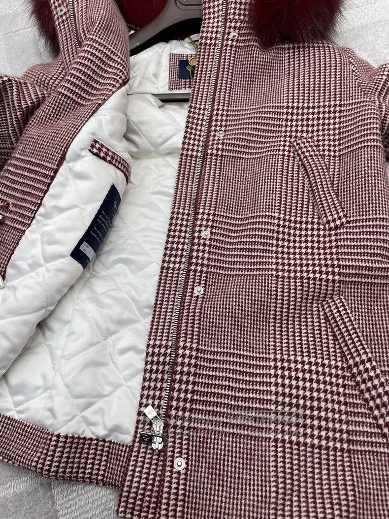 Loro Piana Loro Piana Leather Collar Houndstooth Check Quilted Jacket Size XS / US 0-2 / IT 36-38 - 6 Thumbnail