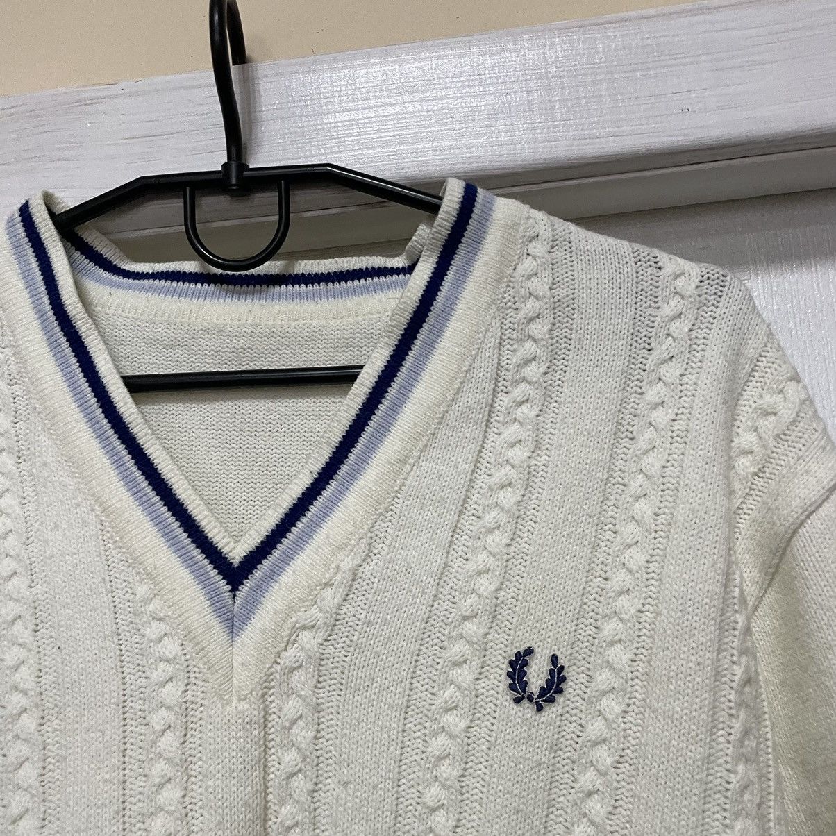 Fred Perry × Vintage Vintage Fred Perry Knit Wool Sweater cardigan old money rrl Size US S / EU 44-46 / 1 - 2 Thumbnail