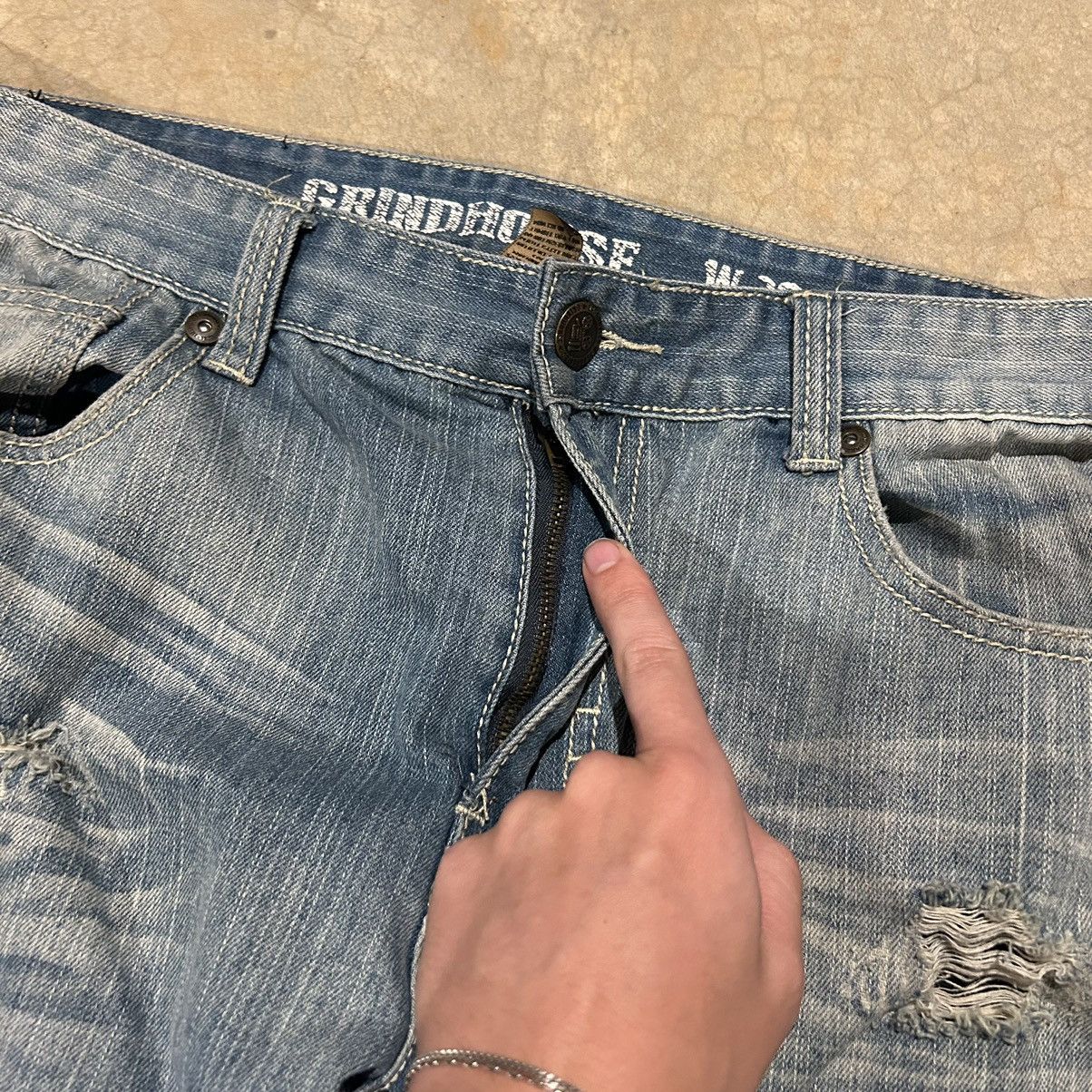JNCO × Southpole × Vintage Crazy Vintage Y2K Grindhouse Baggy Repaired Denim Distressed Size US 38 / EU 54 - 5 Thumbnail