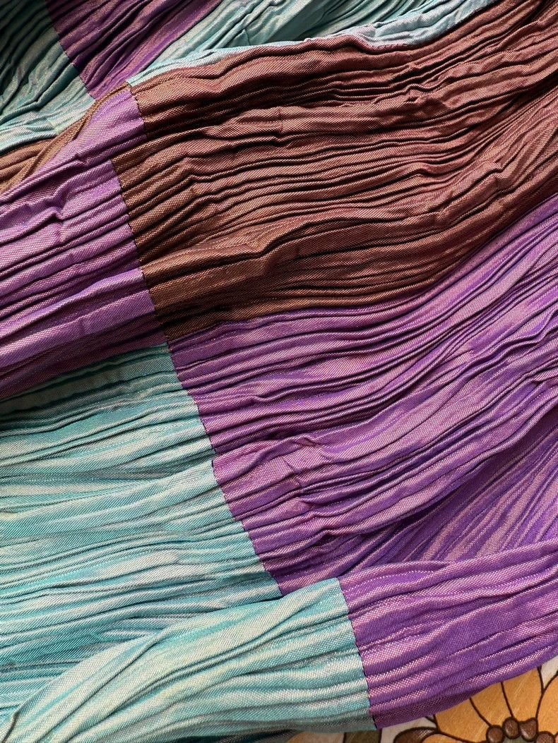 Issey Miyake Issey Miyake size:2 A brown-purple main color block horizo Size S / US 4 / IT 40 - 7 Thumbnail