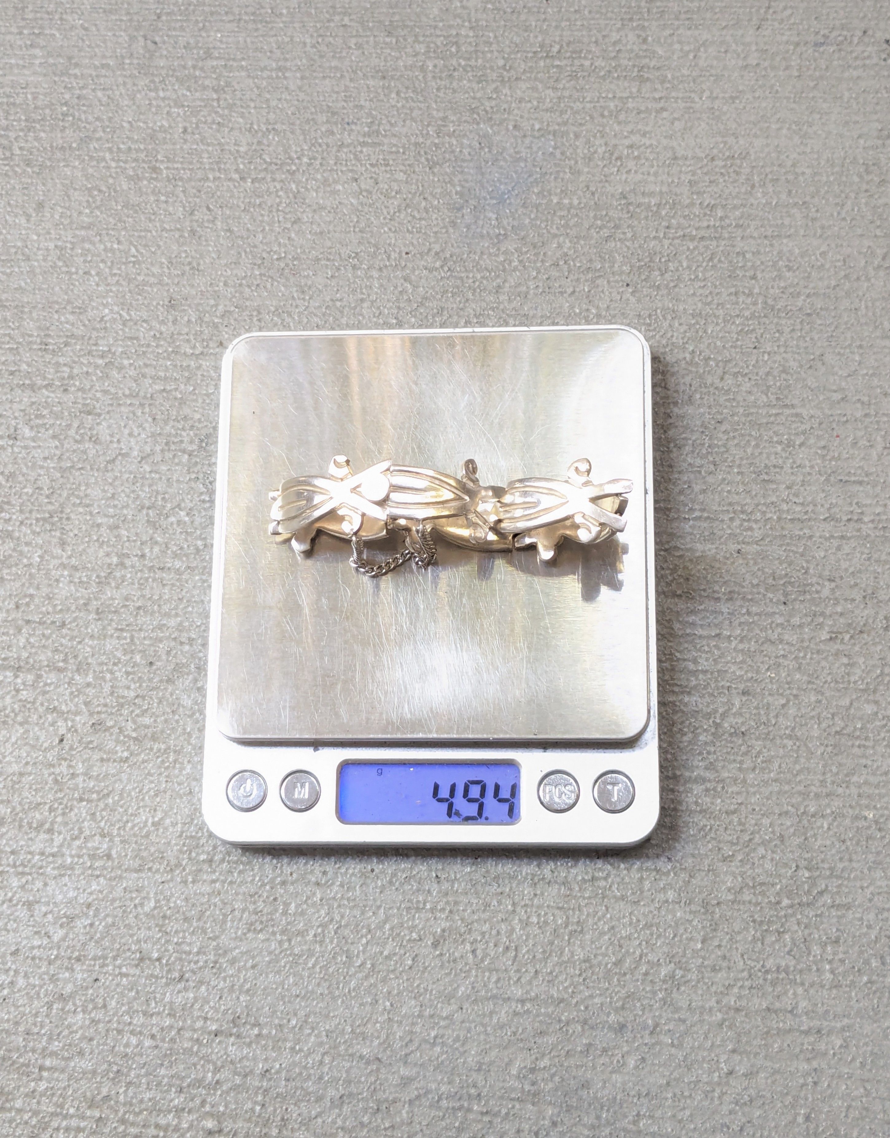 Jewelry Vintage Sterling Silver Bracelet 7.5" Chunky Thick Taxco Size ONE SIZE - 19 Thumbnail