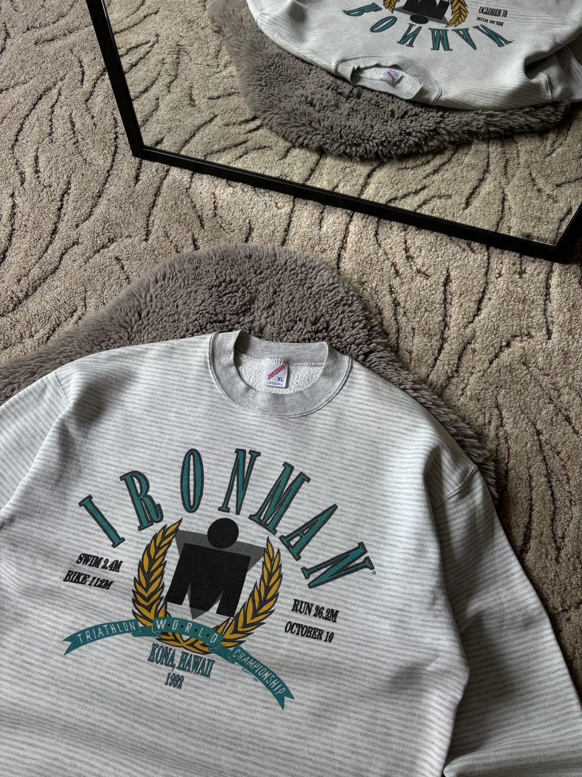 Vintage Ironman Vintage sweatshirt 1992 Triathlon World Championship Size US XL / EU 56 / 4 - 3 Thumbnail