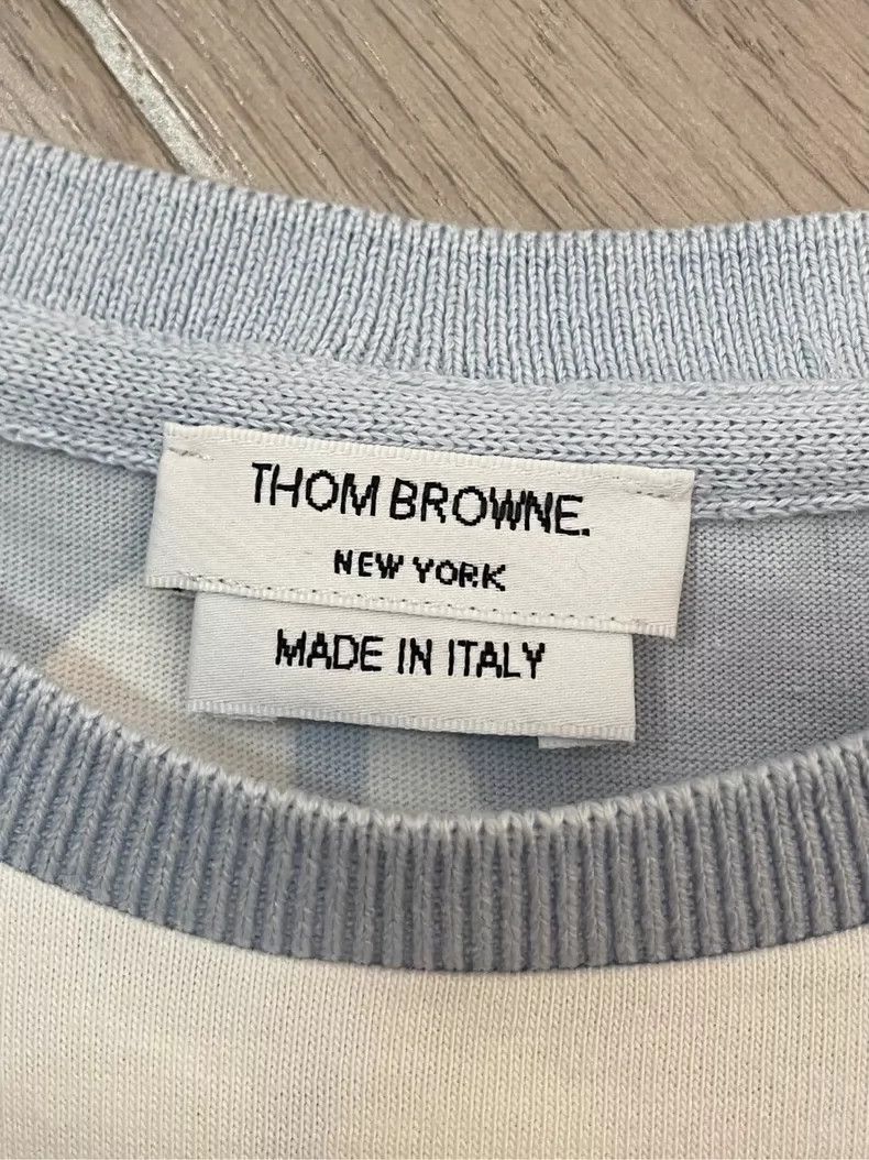 Thom Browne Thom Browne Light blue sailing boat round collar short sle Size XS / US 0-2 / IT 36-38 - 5 Thumbnail