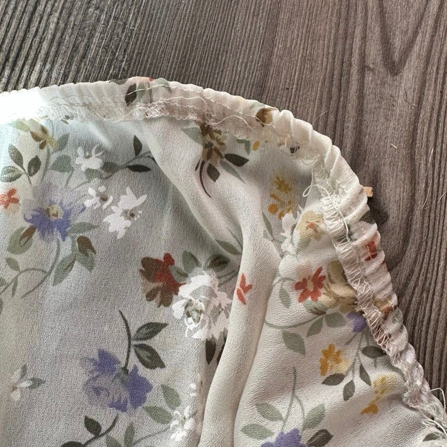 Other handmade white see through floral long dress Size M / US 6-8 / IT 42-44 - 3 Thumbnail