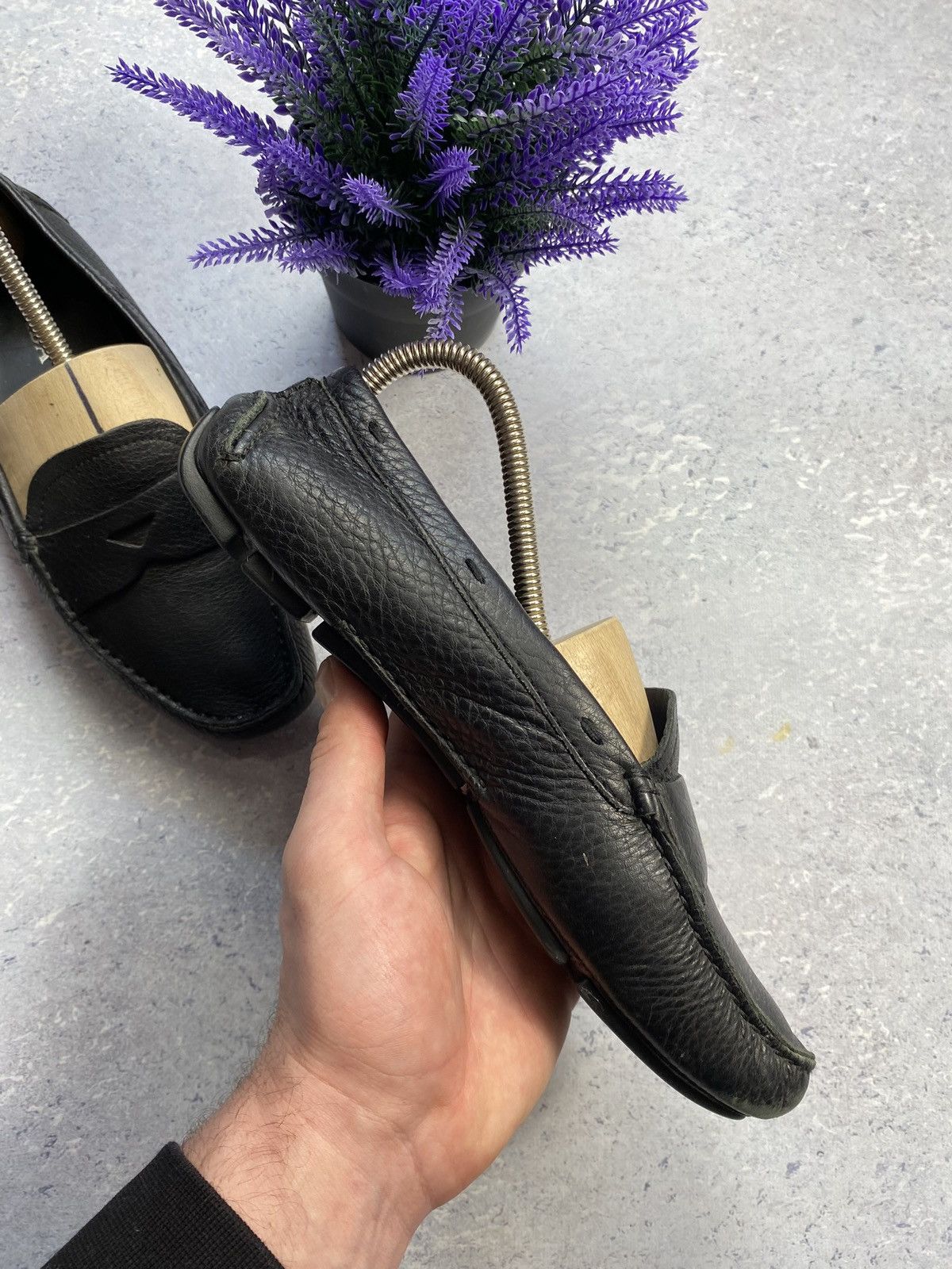 Prada Prada Black Leather Loafers Size EUR 37.5 Size US 5 / EU 37 - 19 Thumbnail