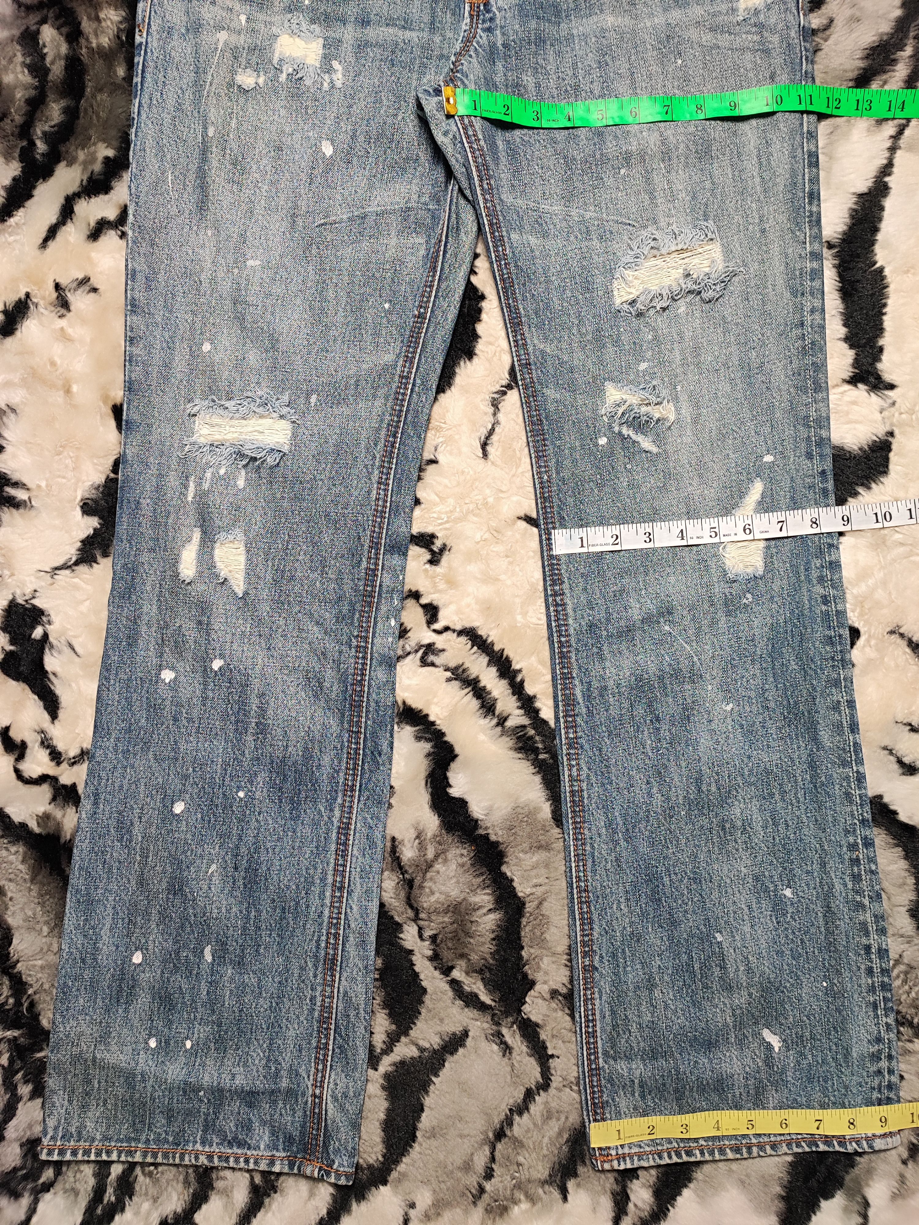 Aeropostale × Vintage Crazy Vintage Y2K/2000s Baggy Grunge Distressed Flared Jeans Size US 36 / EU 52 - 4 Thumbnail