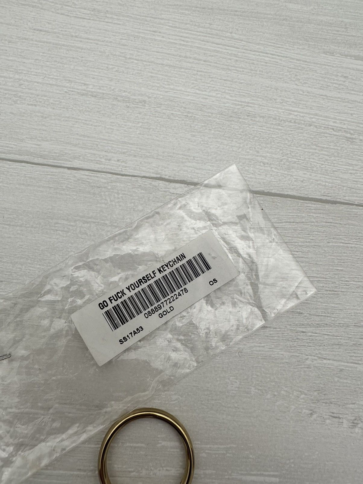 Supreme Supreme Go Fuck Yourself Keychain Gold SS17 Size ONE SIZE - 2 Thumbnail