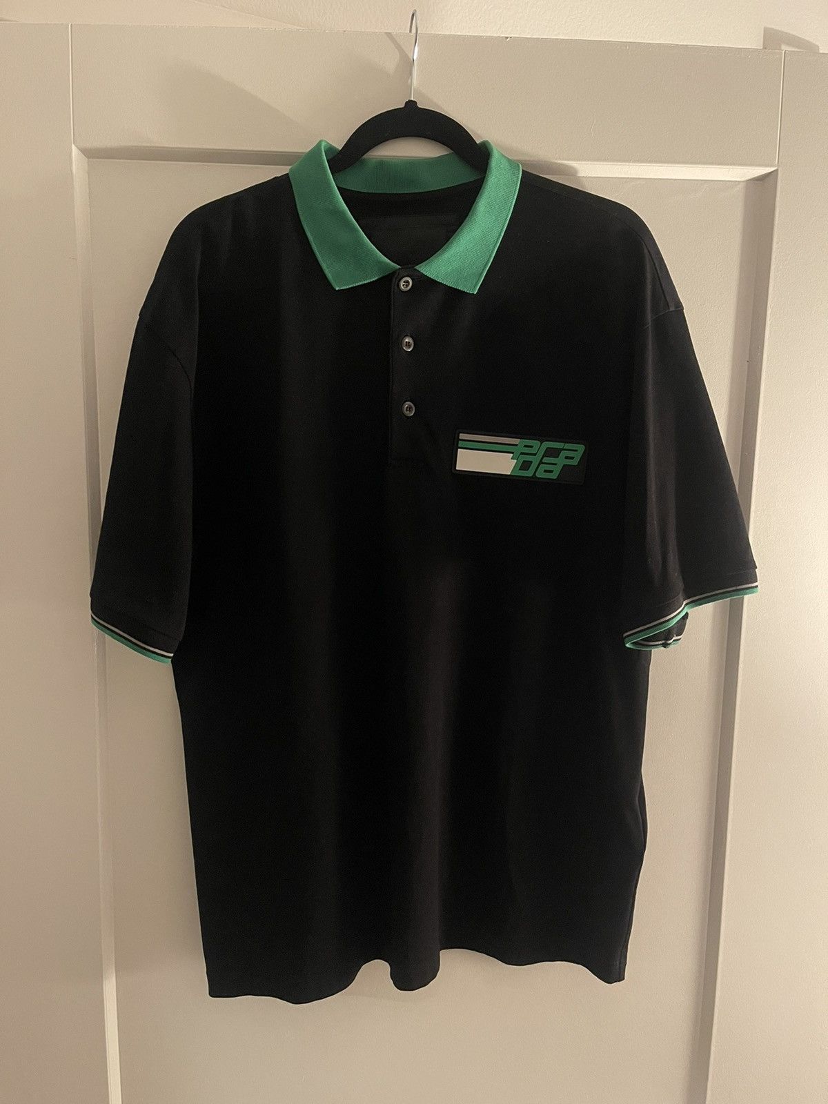 image of Fw18 Prada Polo in Black, Men's (Size XL)