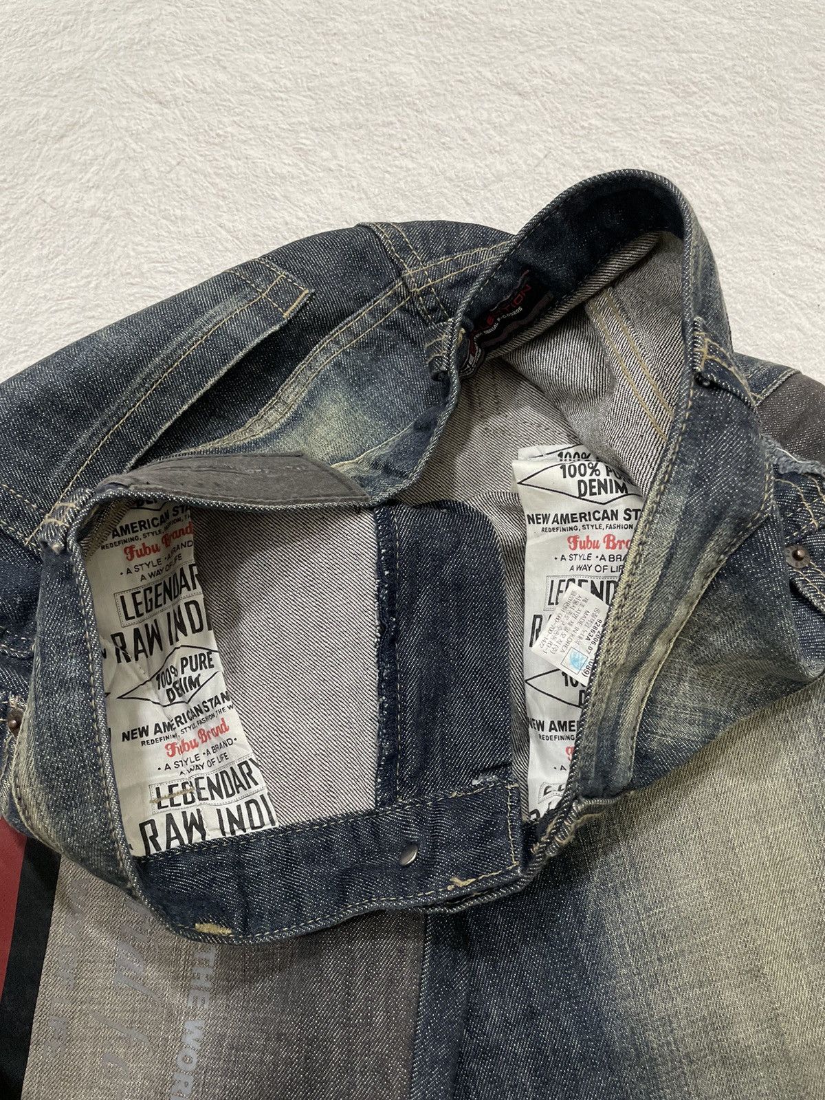 Fubu 2000s Fubu Baggy Jeans Stonewas Big Logo Size US 30 / EU 46 - 5 Thumbnail