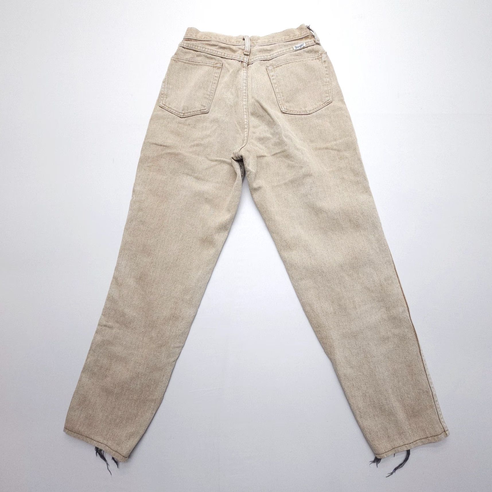 Wrangler VINTAGE Wrangler Cowboy Cut Jeans Womens 29in Inseam High Rise Button Fly 26W 29L Tan Southwestern Retro-Solid 90s Womens Size 30" / US 8 / IT 44 - 2 Thumbnail