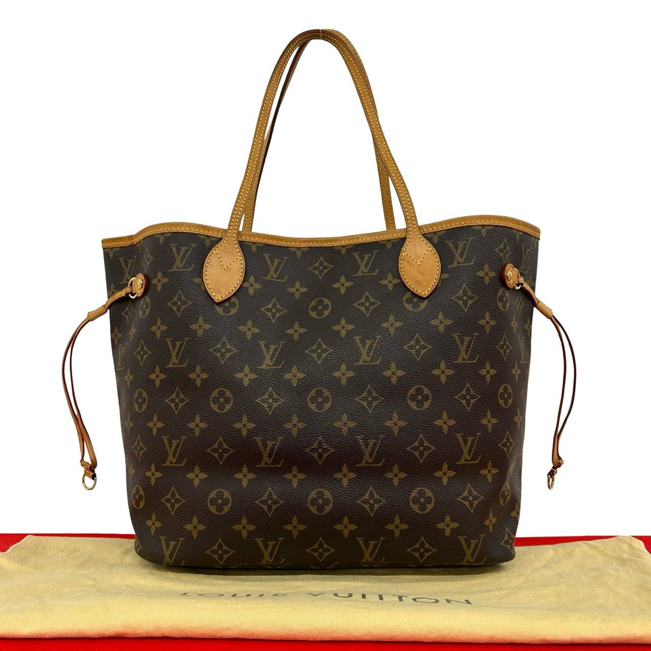 Louis Vuitton Louis Vuitton Louis Vuitton Neverfull Monogram Tote Bag Textile Tote Bag DUTY FREE for USA Size ONE SIZE - 1 Thumbnail