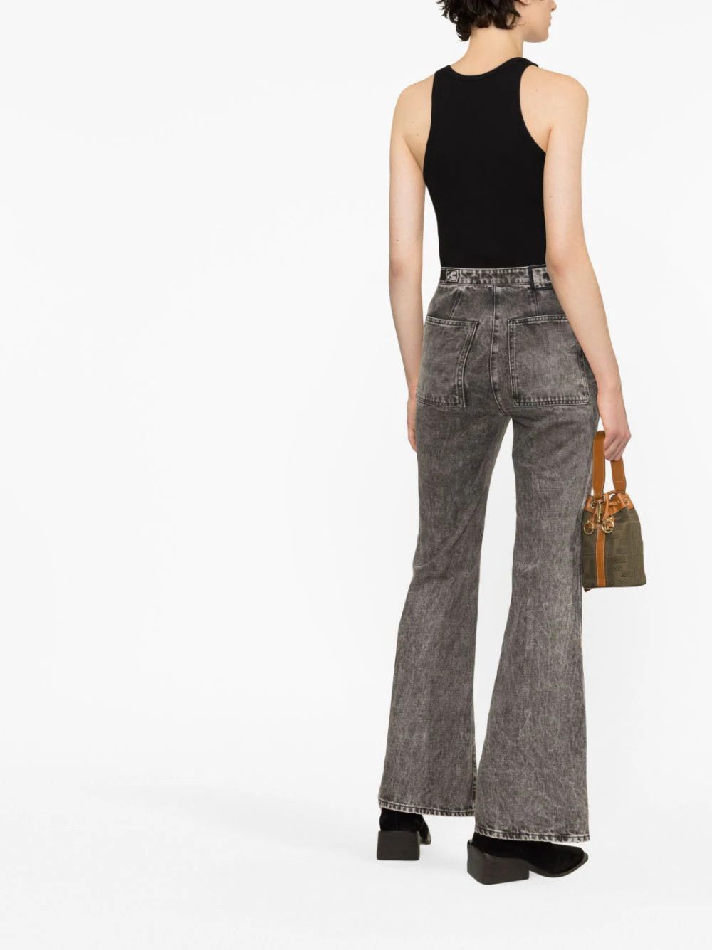 Fendi o1loc1c0824 Trousers in Black Size 27" / US 4 / IT 40 - 4 Thumbnail