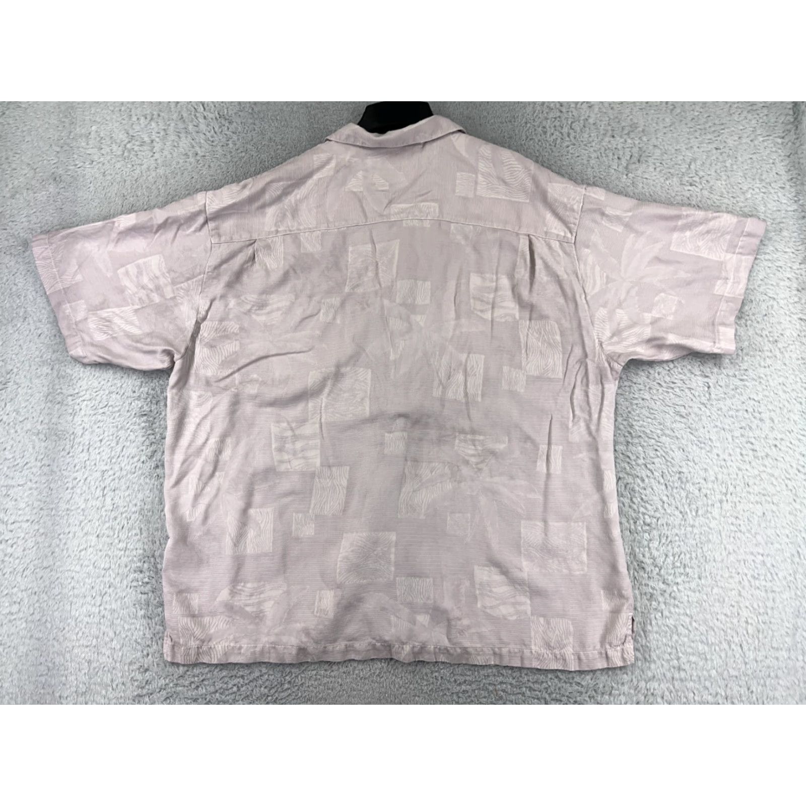 Tommy Bahama Tommy Bahama Shirt Mens 2XL Pink Palm Tile Pattern Button Up Hawaiian Silk Size US XXL / EU 58 / 5 - 2 Thumbnail