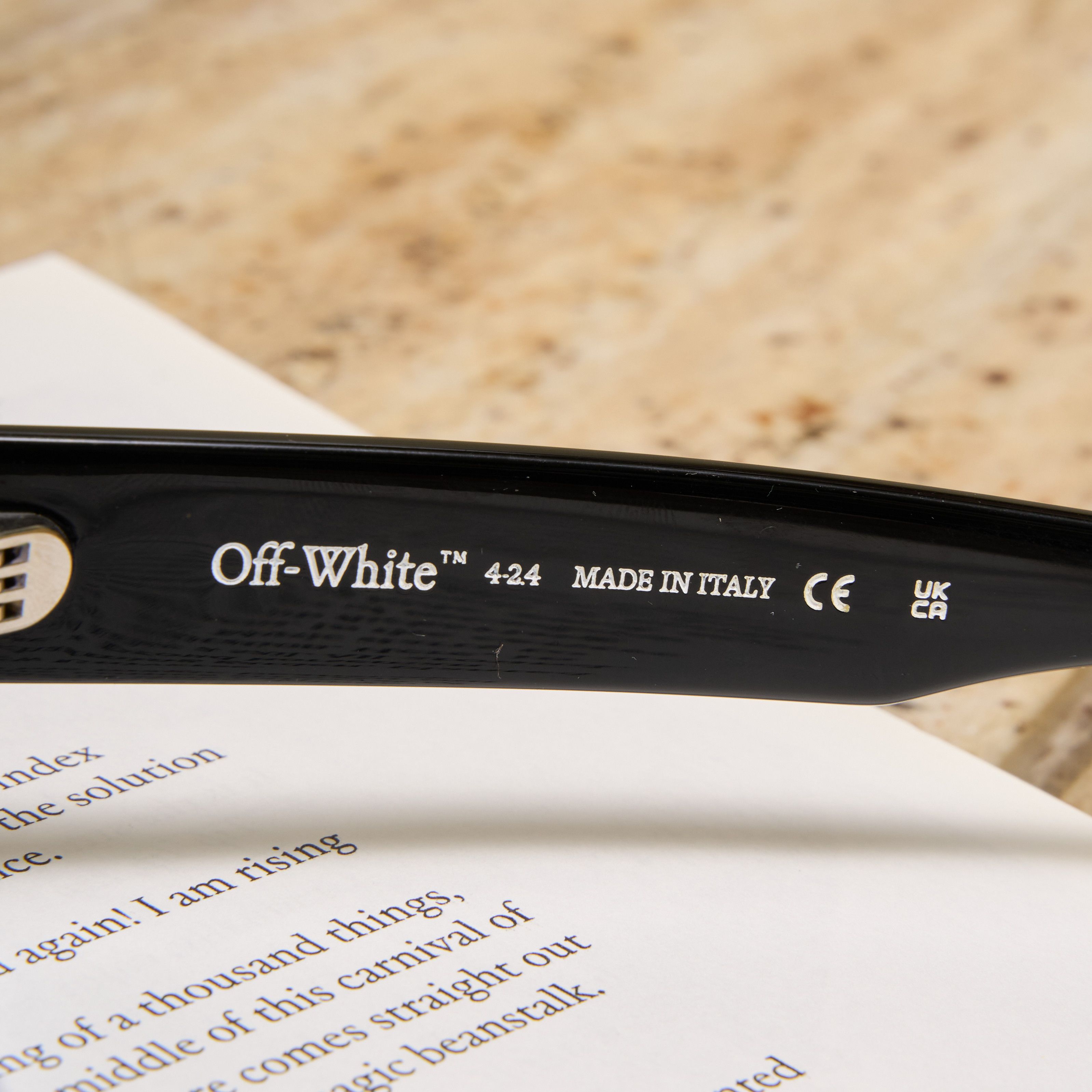 Off-White OFF WHITE Arthur Sunglasses BLACK/BLUE Size ONE SIZE - 5 Thumbnail