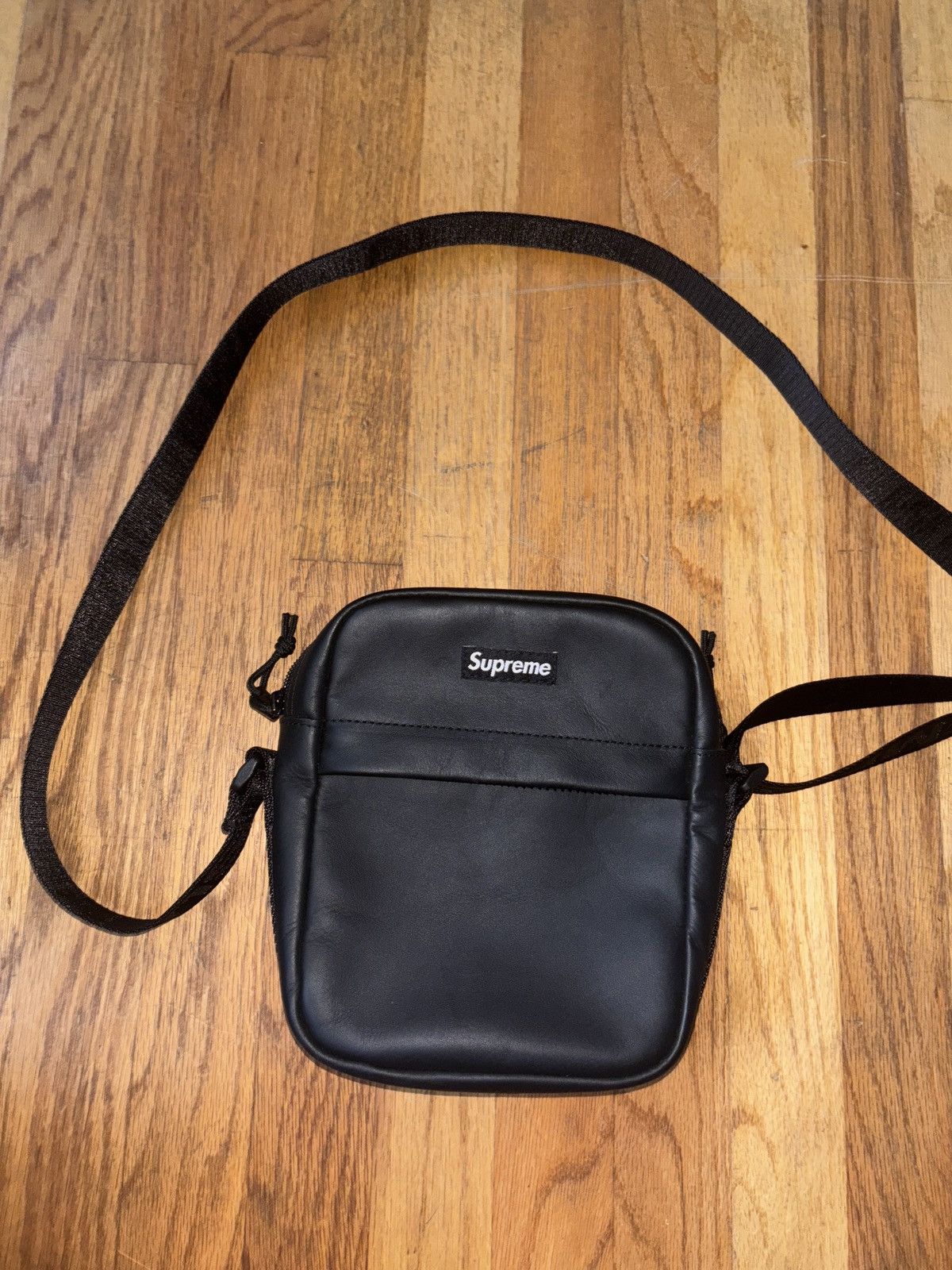 Supreme Supreme black leather side bag Size ONE SIZE - 1 Thumbnail