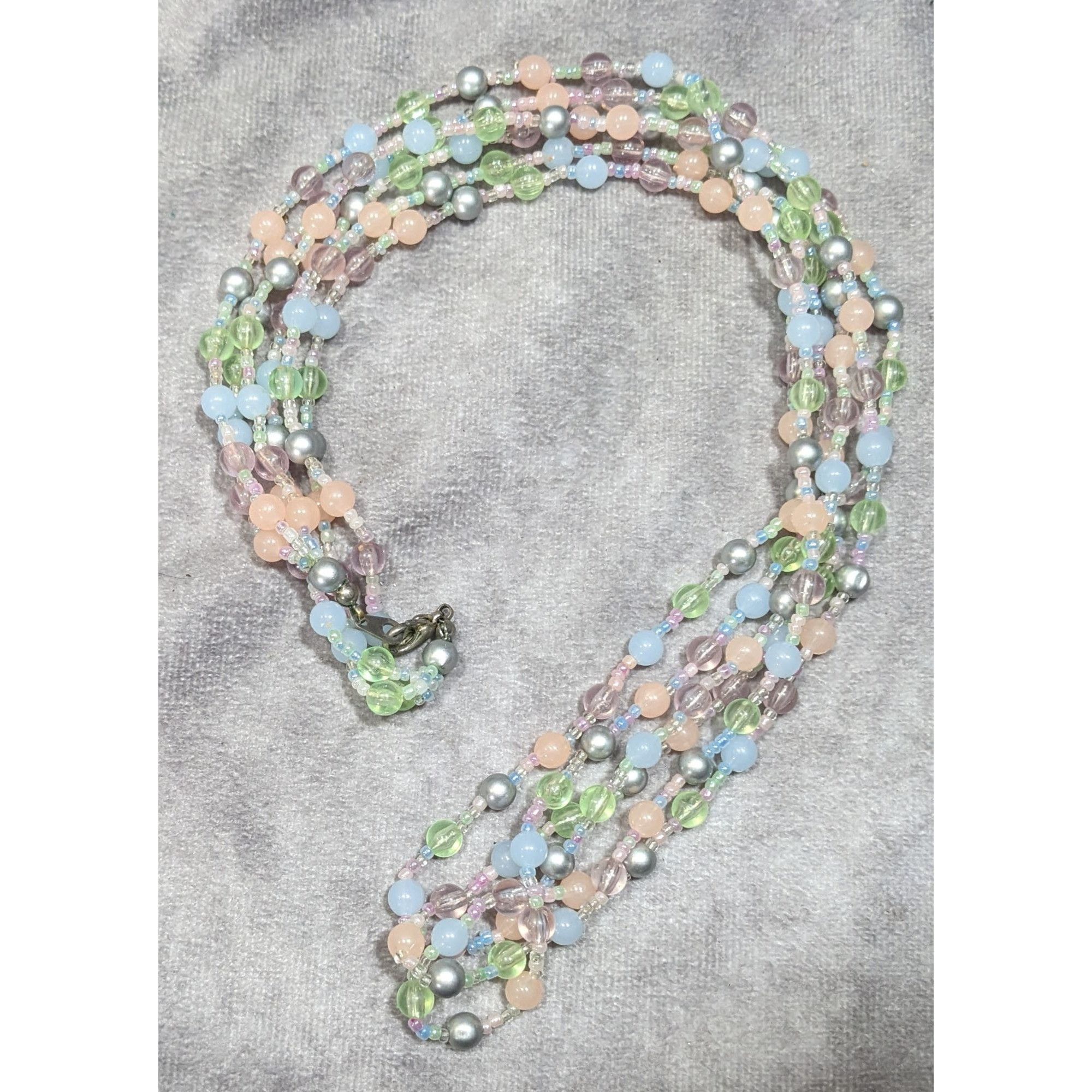 Other Coquette Pastel Whimsical Layered Beaded Necklace Size ONE SIZE - 4 Thumbnail