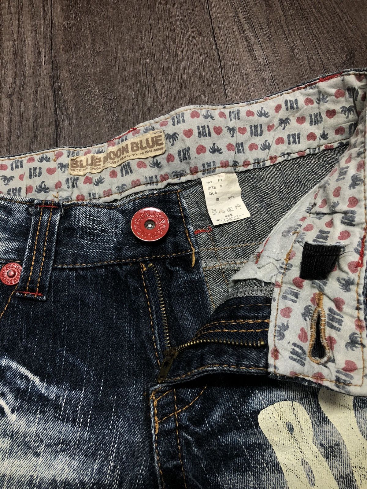 Blue Blue Japan × Japanese Brand × Vintage VINTAGE BLUE MOON BLUE SURF JEANS UNISEX DESIGN Size US 31 - 16 Thumbnail