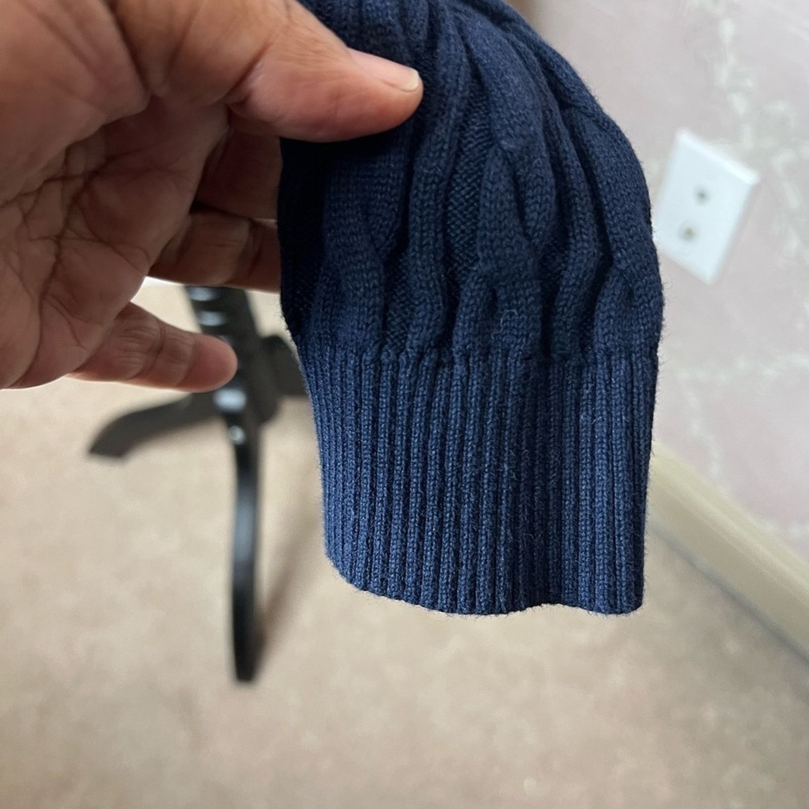 Lands' End Lands' End Cable knit Turtleneck Sweater Size XS Size XS / US 0-2 / IT 36-38 - 4 Thumbnail