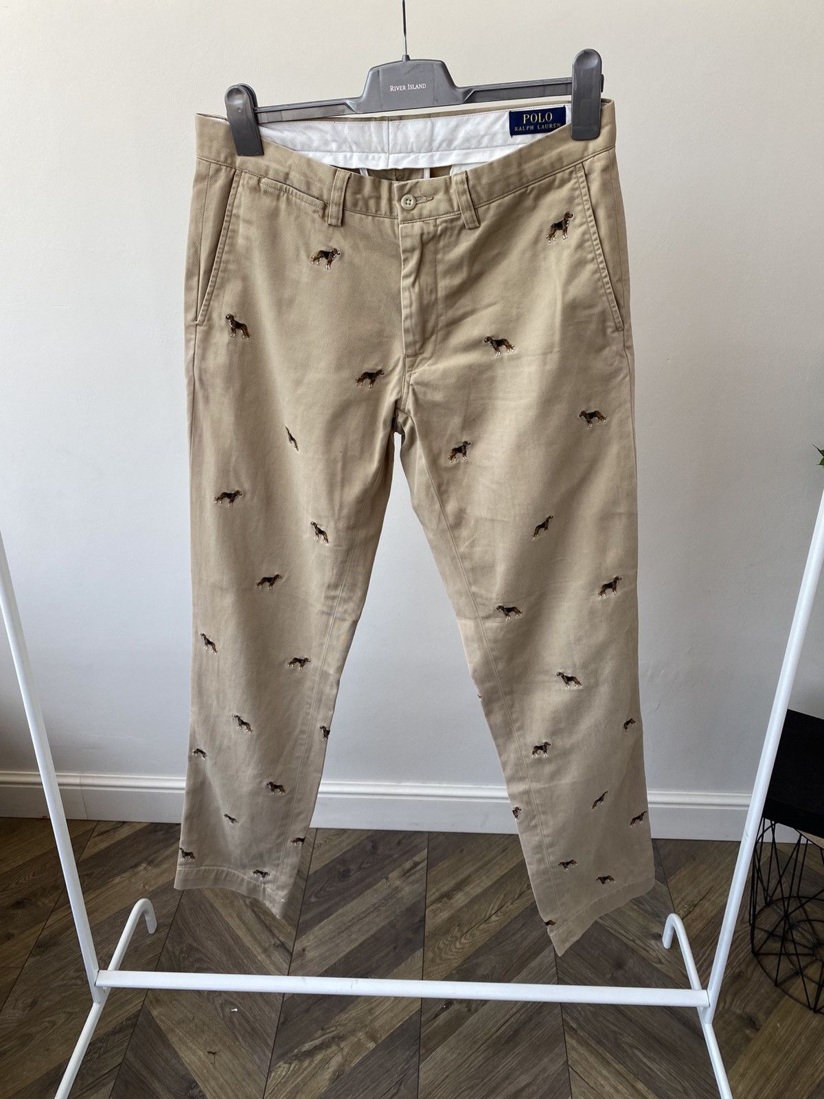 Polo Ralph Lauren Vintage Polo Ralph Lauren Chino Embroidered Dogs Pants Size US 32 / EU 48 - 4 Thumbnail