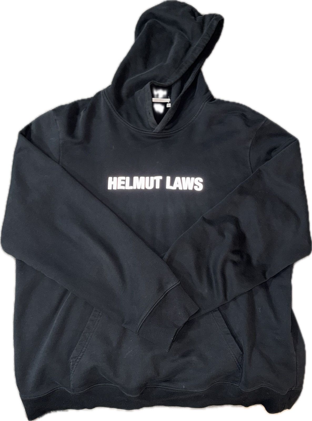 Helmut Lang helmut lang “helmut laws” black hoodie Size US XXL / EU 58 / 5 - 1 Thumbnail