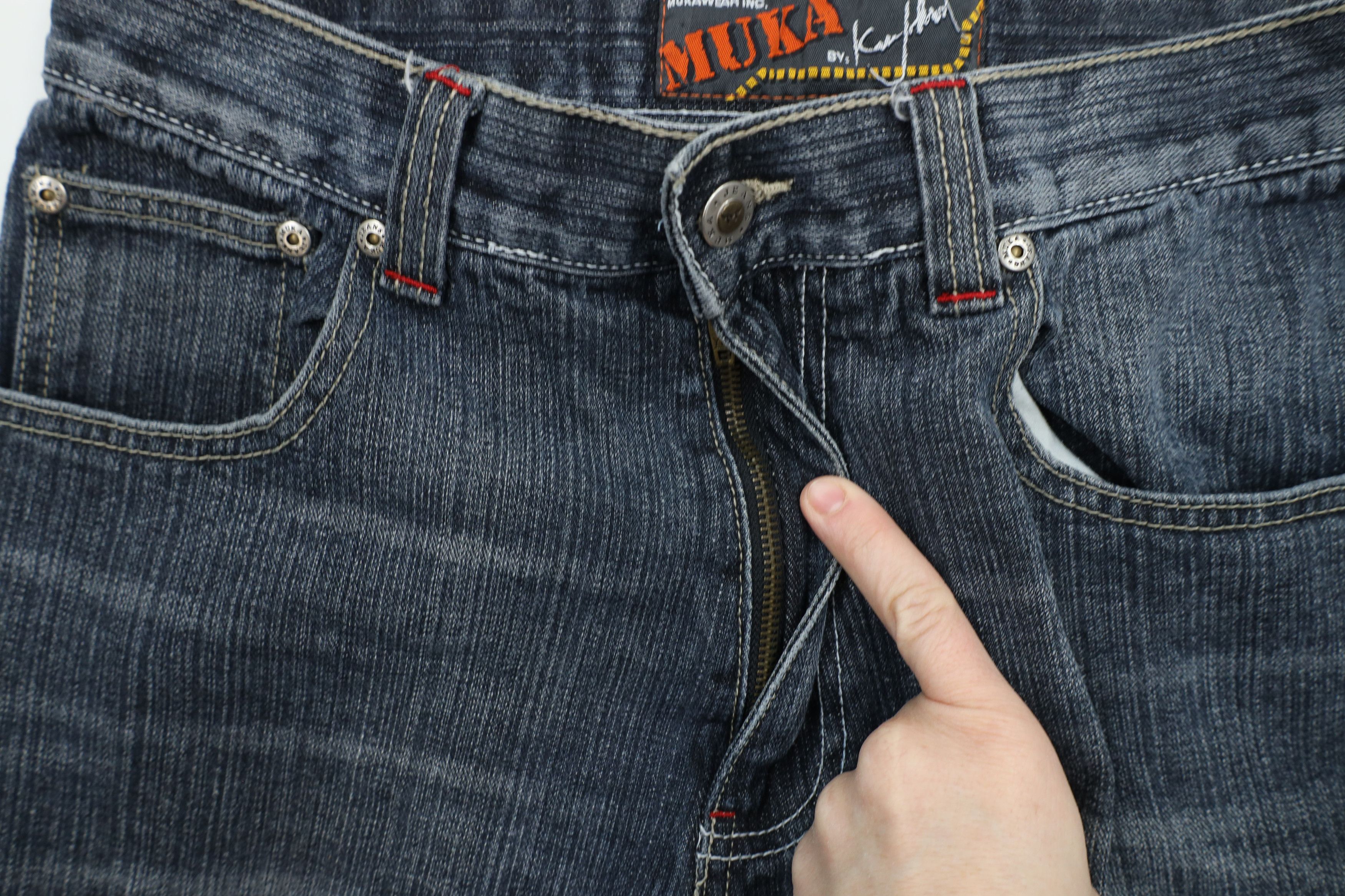 Vintage Vintage 90s Y2K Streetwear Wide Leg Skateboard Rave Jeans Size US 32 / EU 48 - 6 Thumbnail