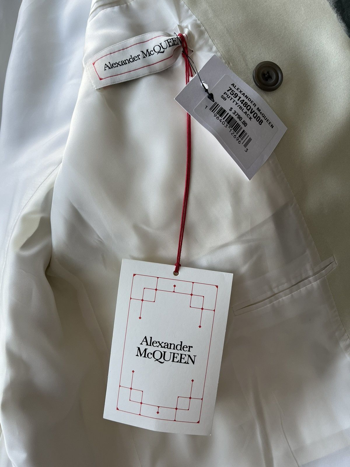 Alexander McQueen $4,200 Super Runway Alexander McQueen Blazer Brand New Size 52R - 7 Thumbnail