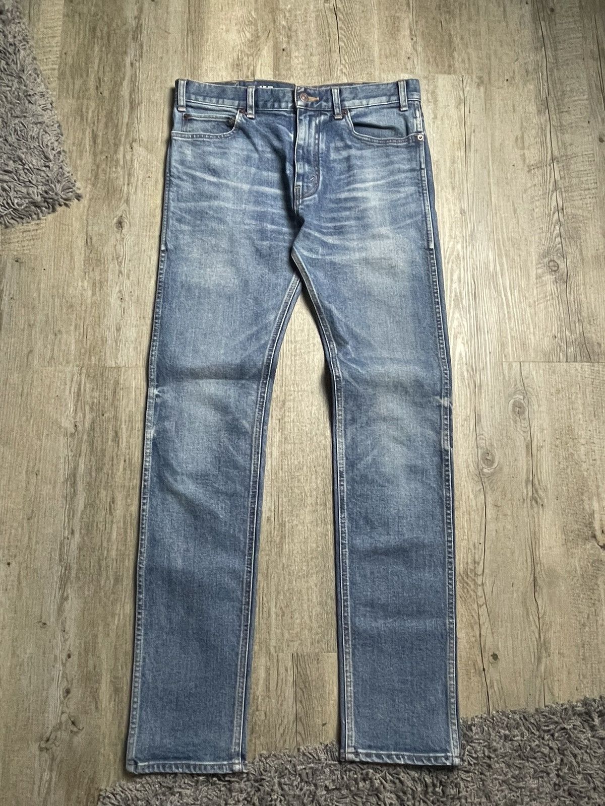 Celine blue washed slim fit denim jeans MSK_005