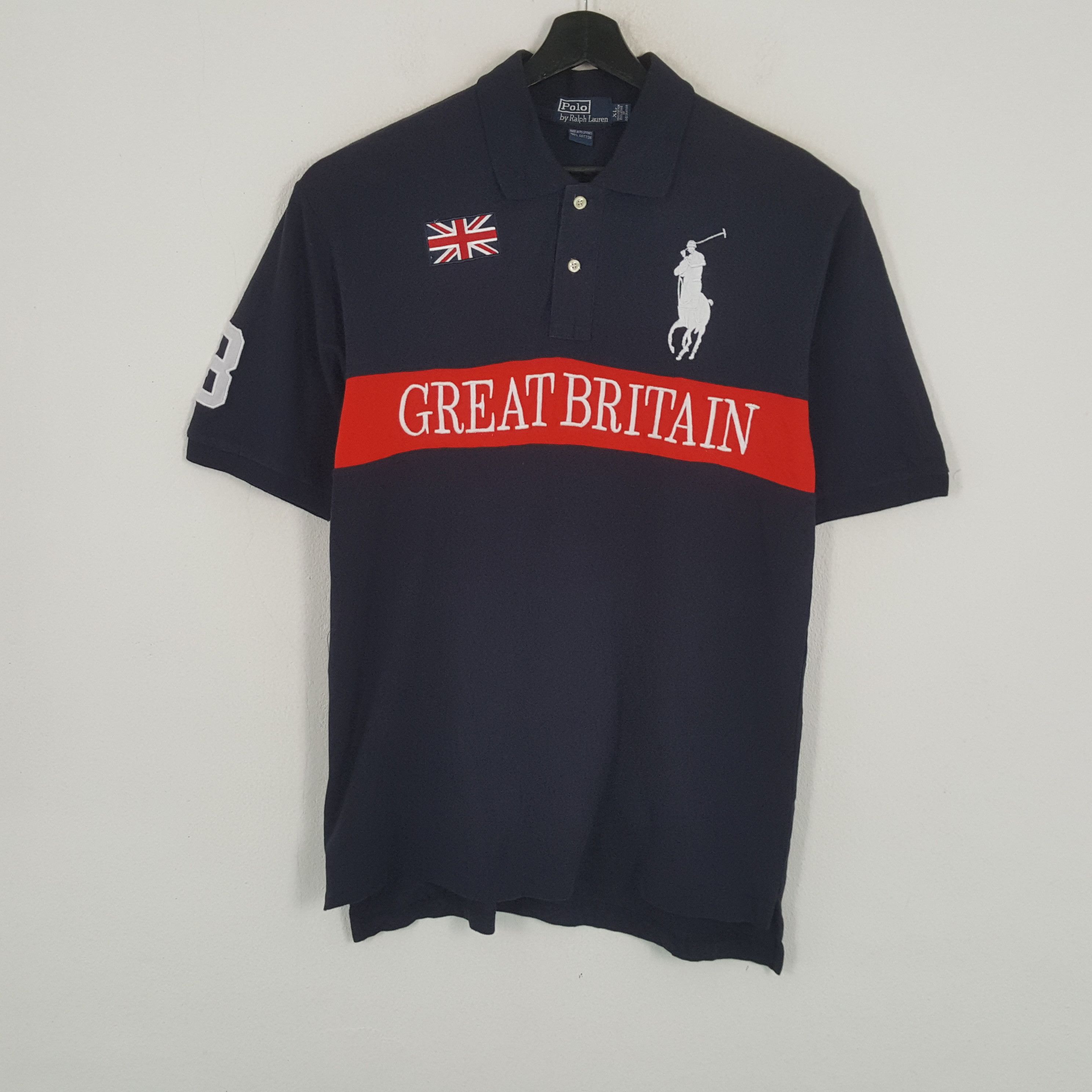 Polo Ralph Lauren × Vintage POLO by RALPH LAUREN Great Britain Design Polos Size US XL / EU 56 / 4 - 1 Thumbnail