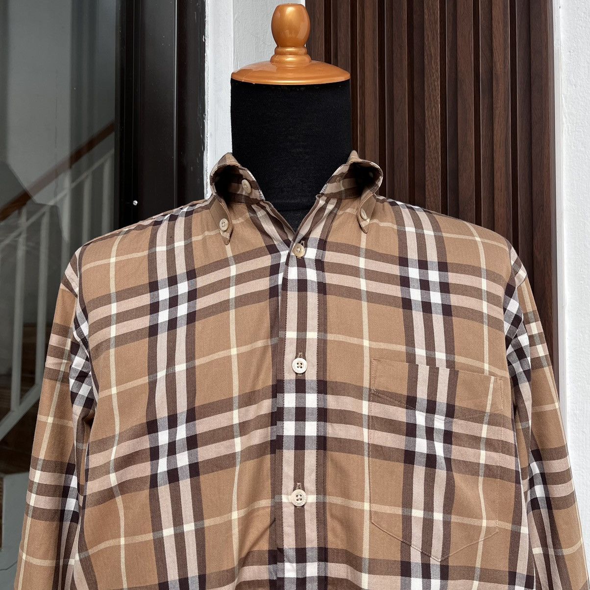 Burberry 2000s BURBERRY OF LONDON Nova Check Button Down Shirt Size US M / EU 48-50 / 2 - 3 Thumbnail