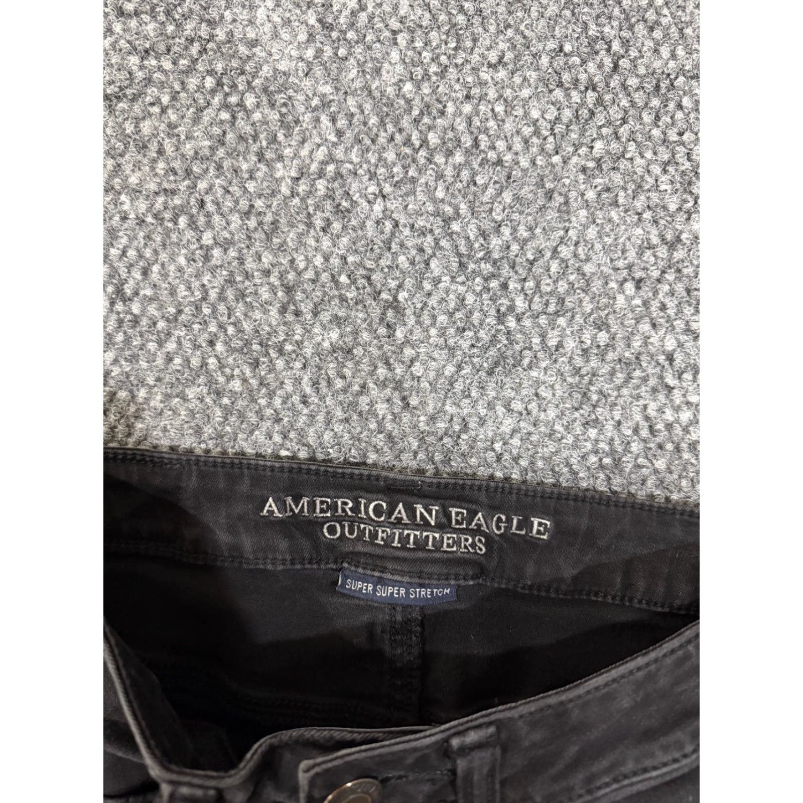American Eagle Outfitters American Eagle Outfitters Jeans Womens 2 Black High Rise Jegging Distressed Stretch Skinny Size 26" / US 2 / IT 38 - 3 Thumbnail