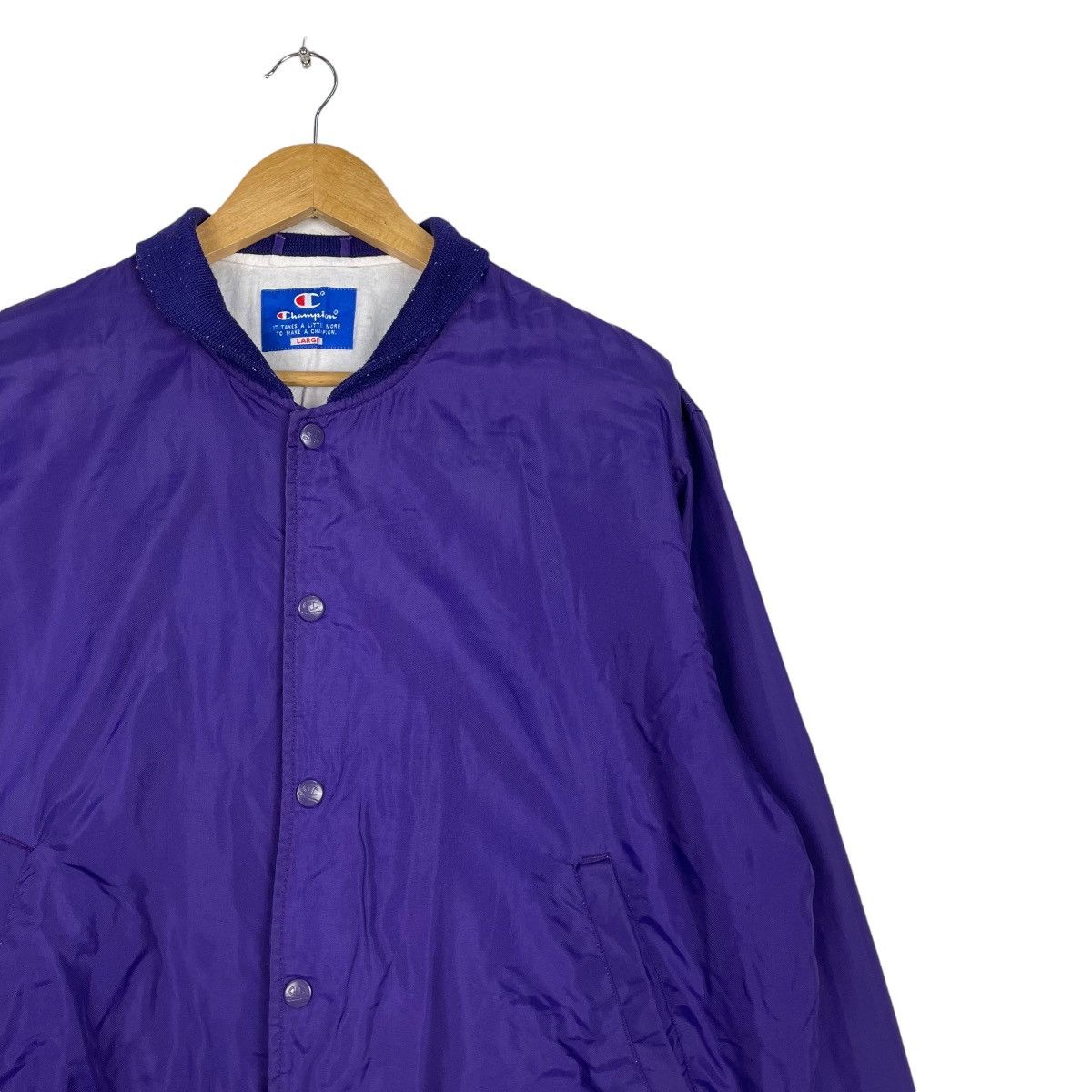 Champion × Vintage 💥70s CHAMPION LIGHT BOMBER SNAP BUTTON Size US L / EU 52-54 / 3 - 5 Thumbnail